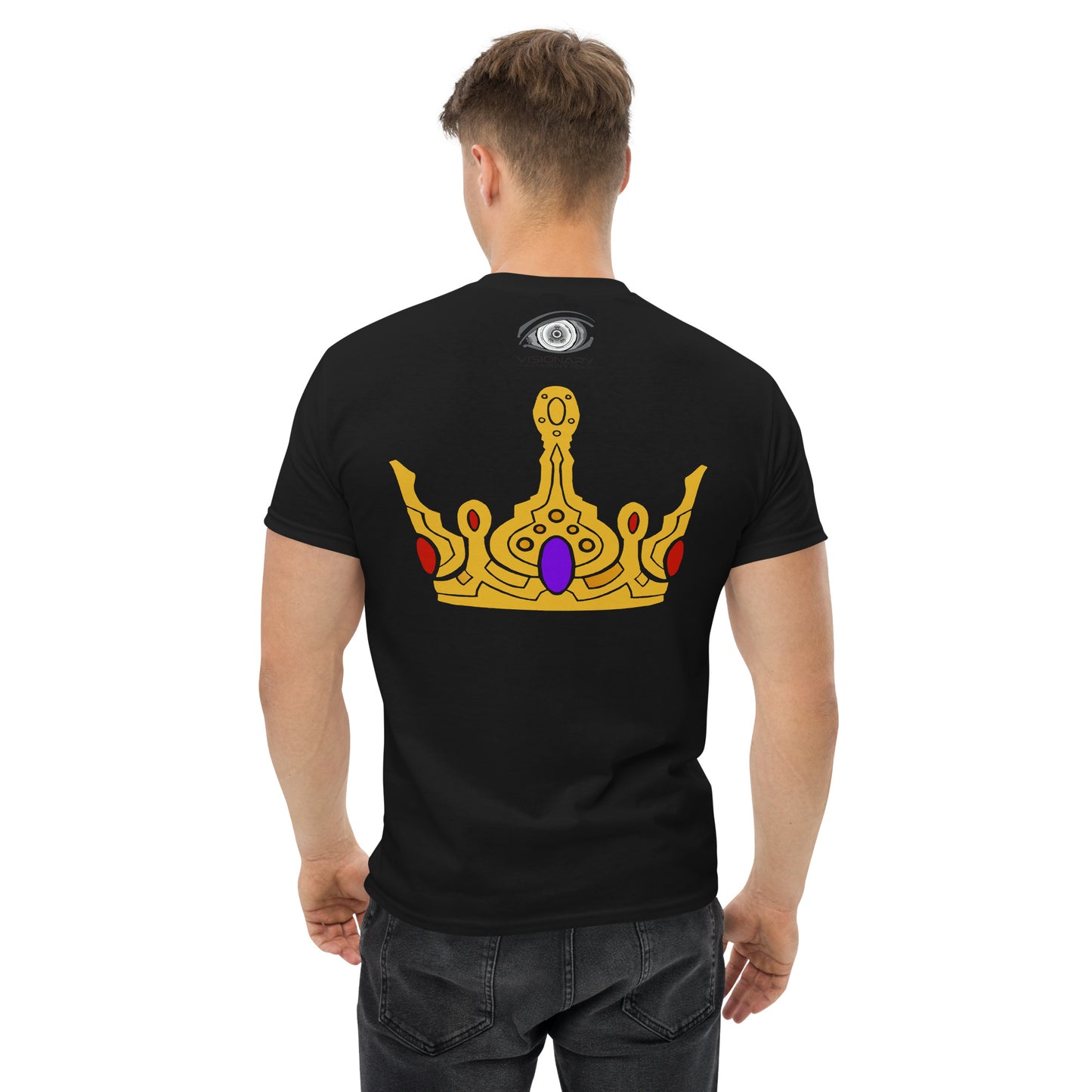 Men’s Classic Tee “Gold Crown” Adventurers Front/Crest Back