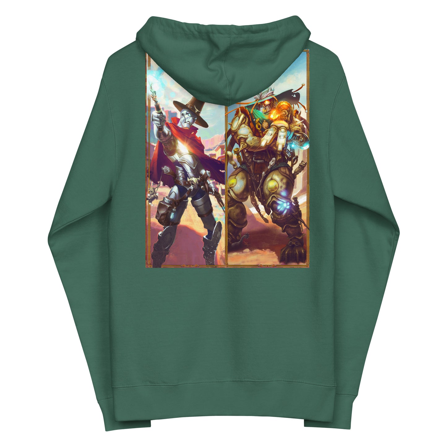 Unisex Fleece Zip Up Hoodie "Wand Forged"