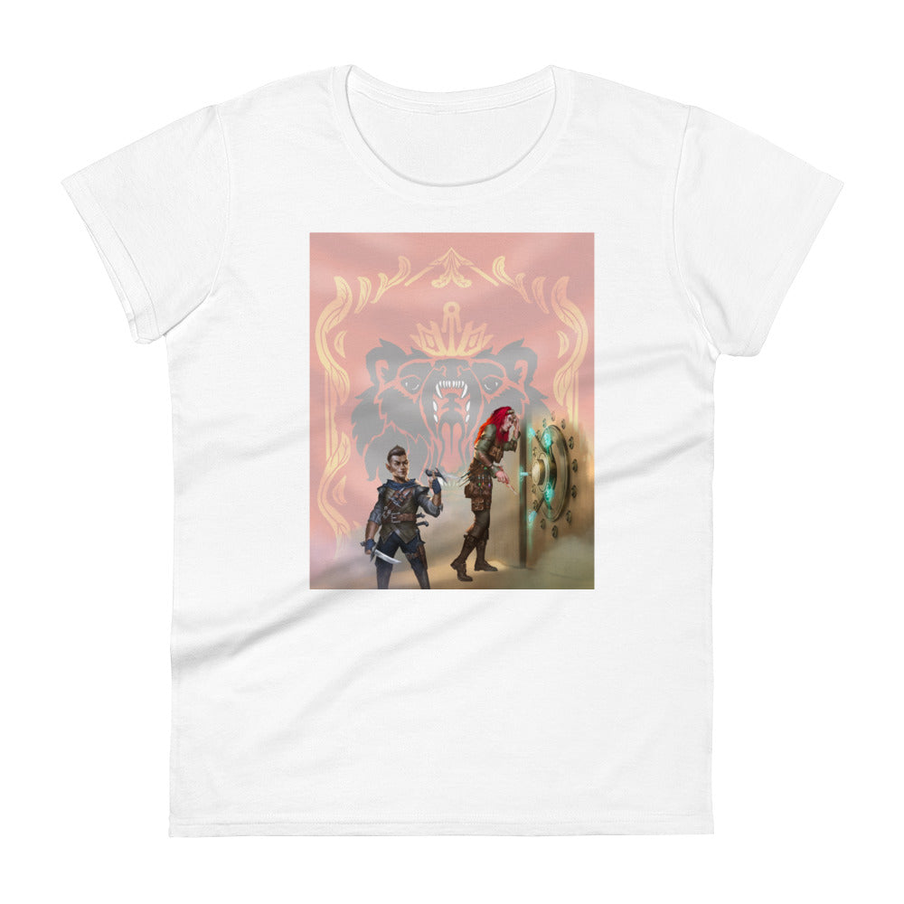 Women's Short Sleeve T-Shirt “Royal Bear” Adventurers Front/Crest Back
