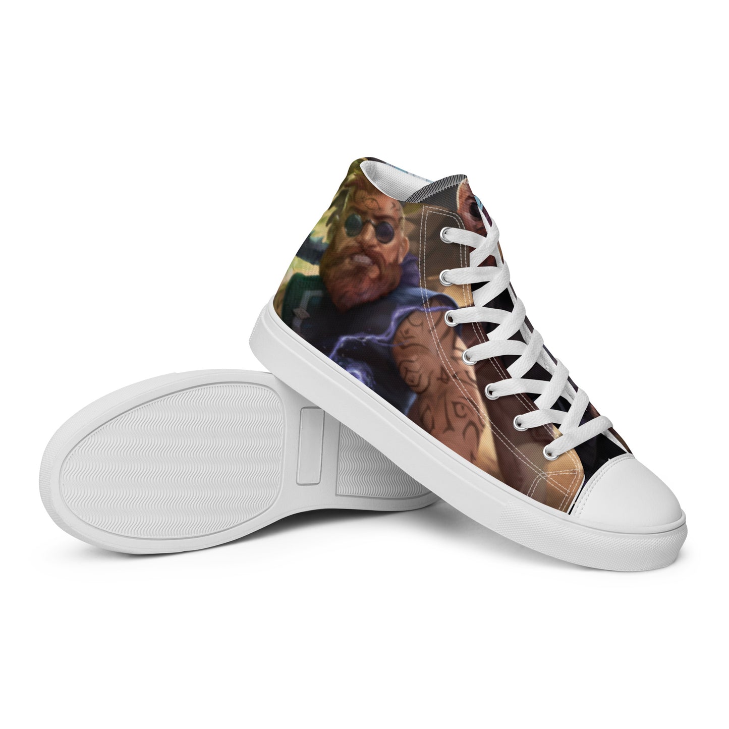 Women’s High Top Canvas Shoes "Paperwork" "Surrounded" "Rescue"