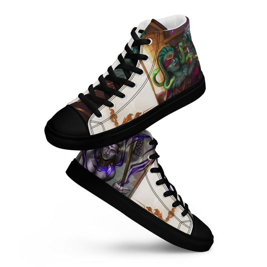 Men’s High Top Canvas Shoes “Stone Snakes"