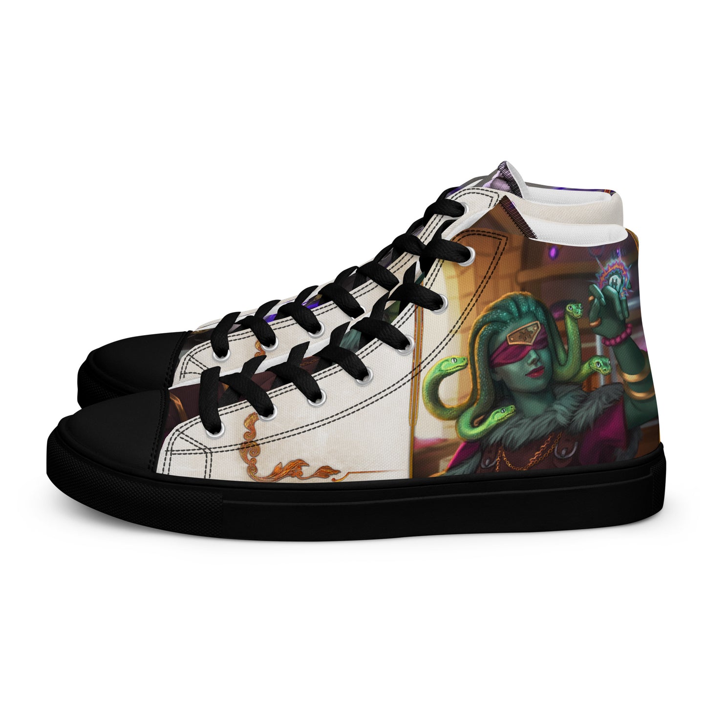 Men’s High Top Canvas Shoes “Stone Snakes"