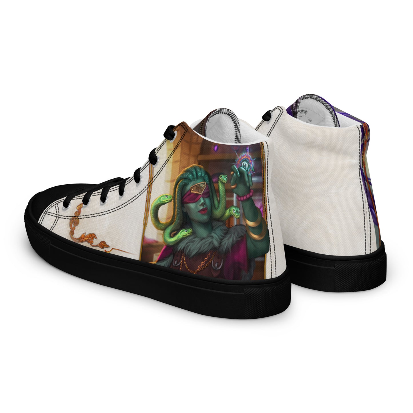 Men’s High Top Canvas Shoes “Stone Snakes"