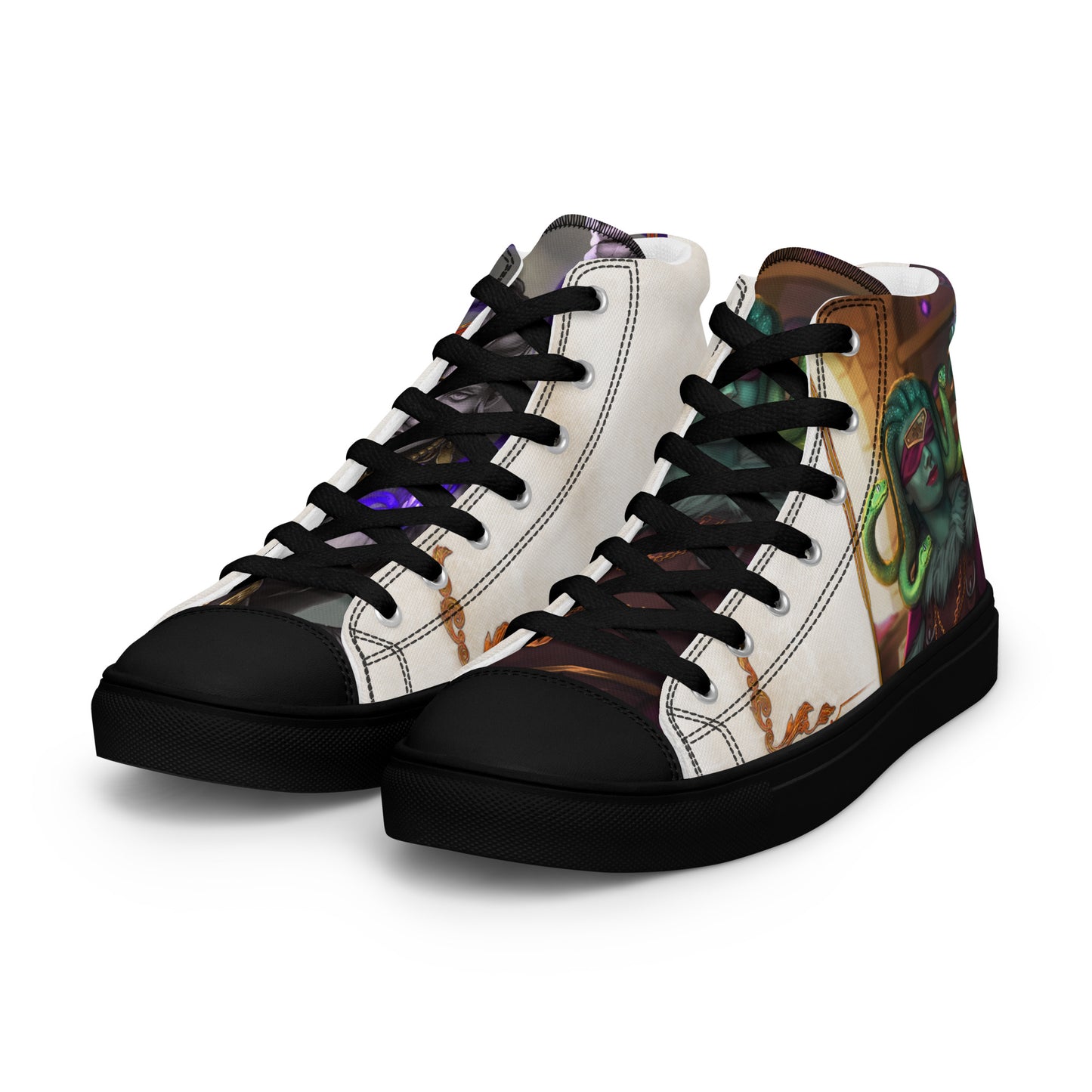 Men’s High Top Canvas Shoes “Stone Snakes"