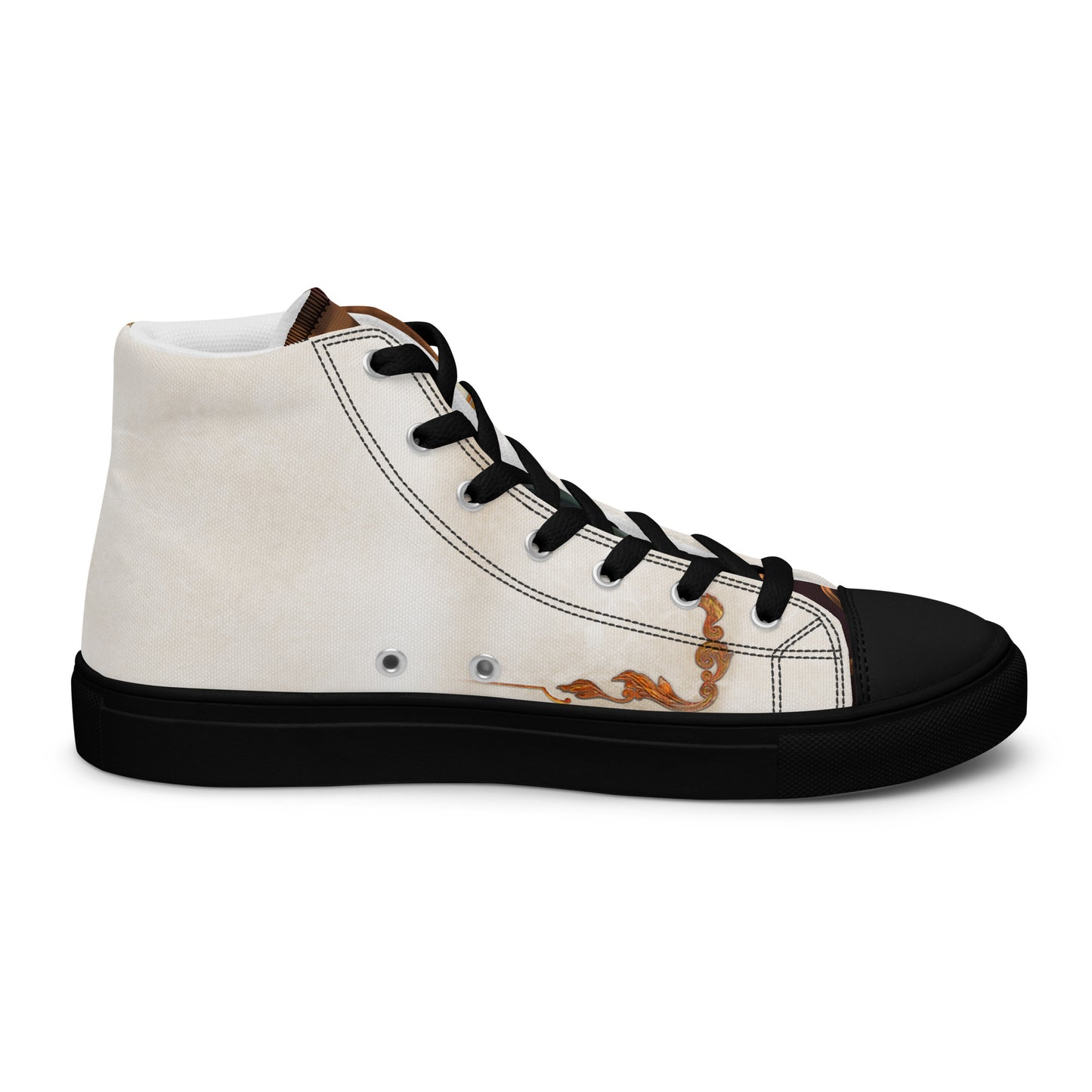 Men’s High Top Canvas Shoes “Stone Snakes"