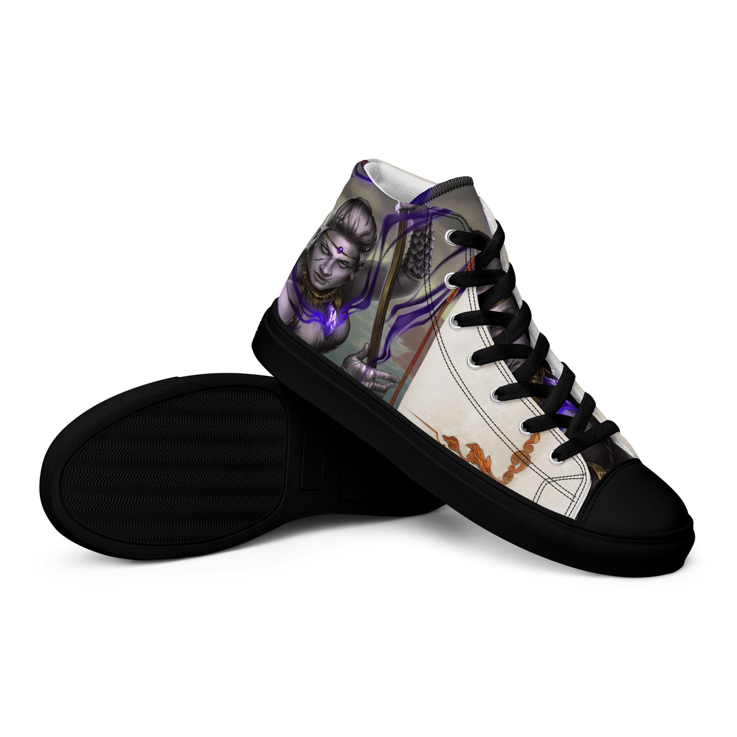 Men’s High Top Canvas Shoes “Stone Snakes"