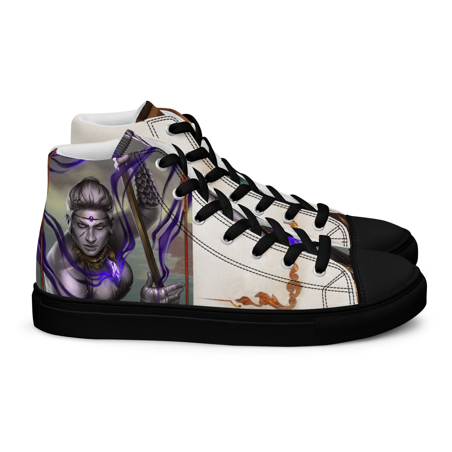 Men’s High Top Canvas Shoes “Stone Snakes"