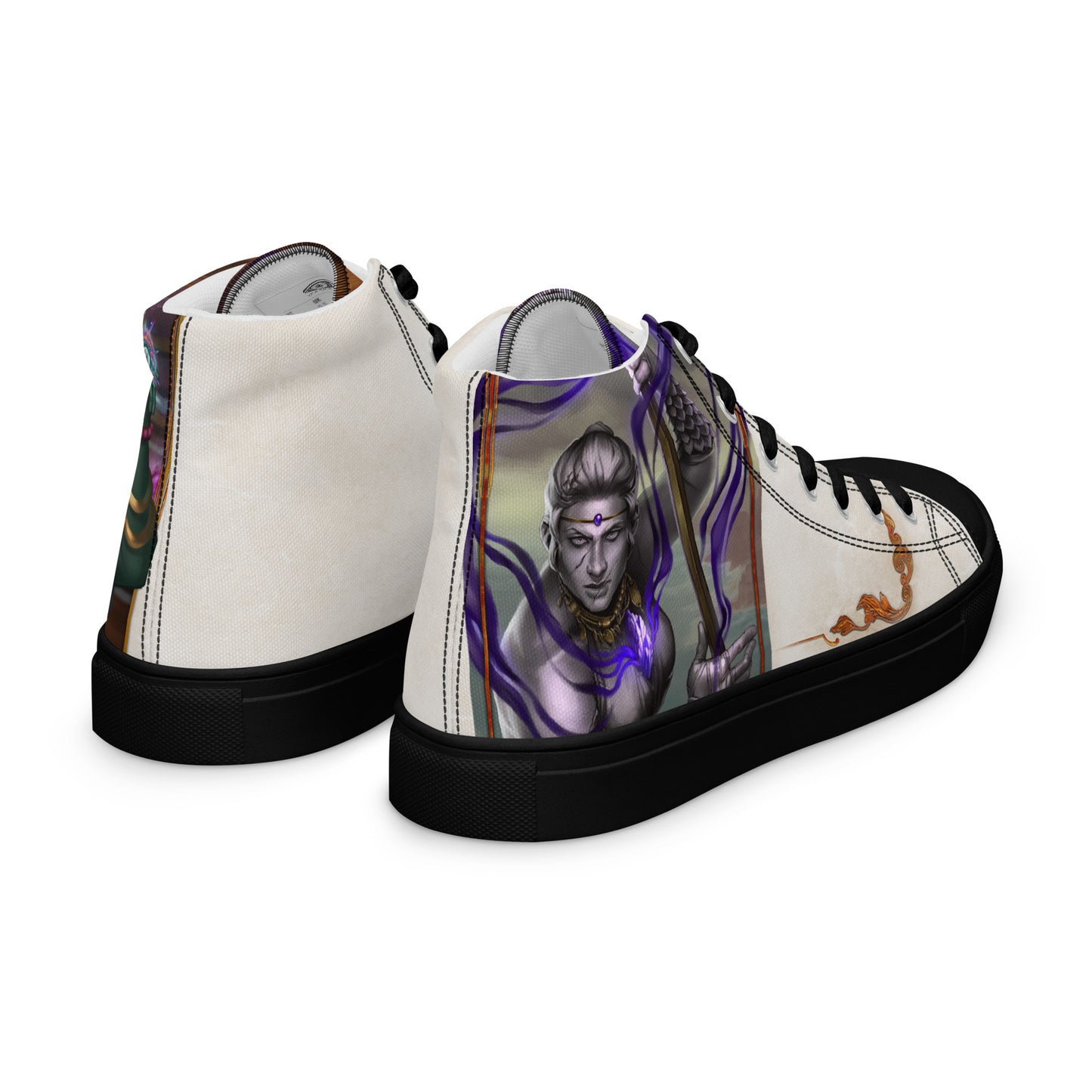 Men’s High Top Canvas Shoes “Stone Snakes"