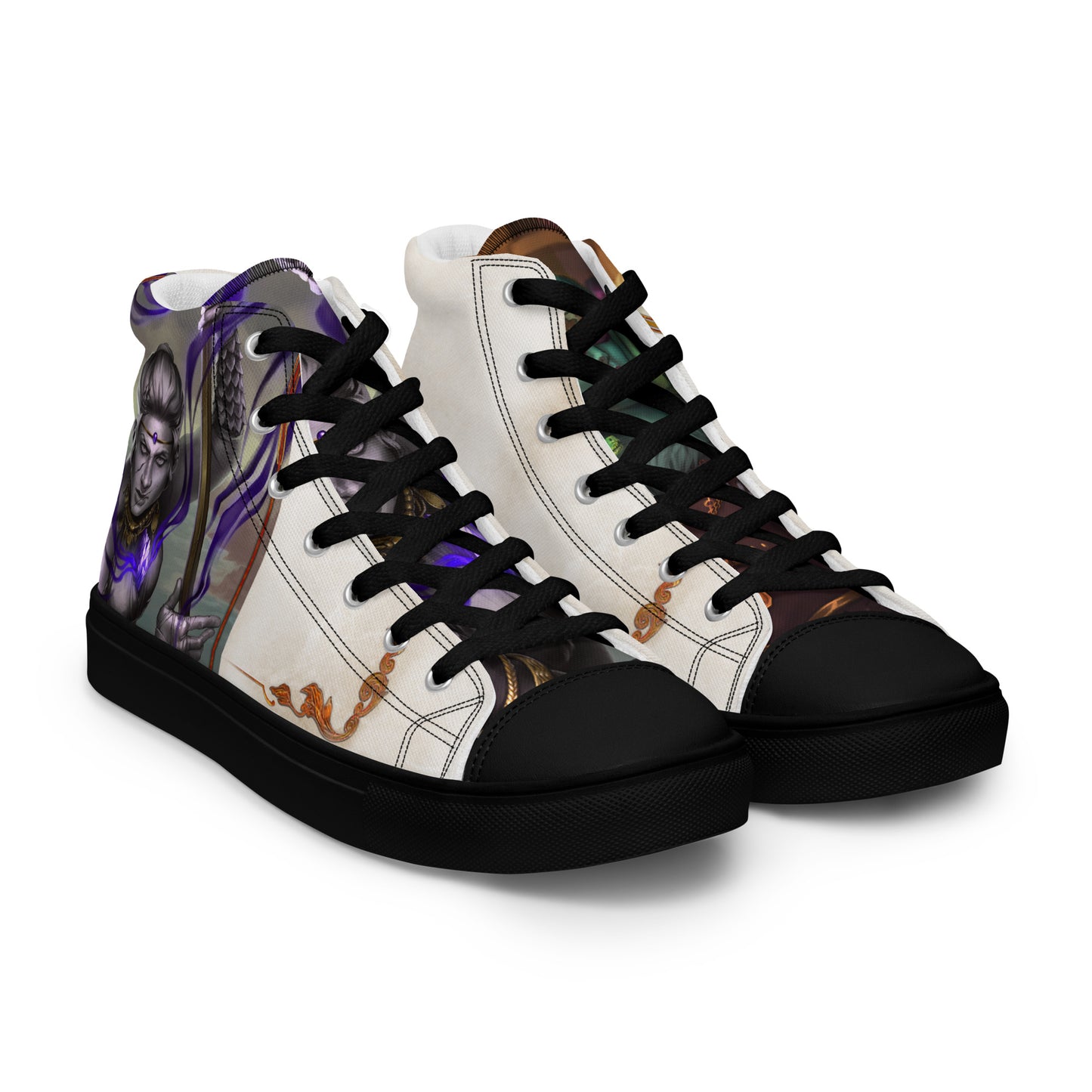 Men’s High Top Canvas Shoes “Stone Snakes"