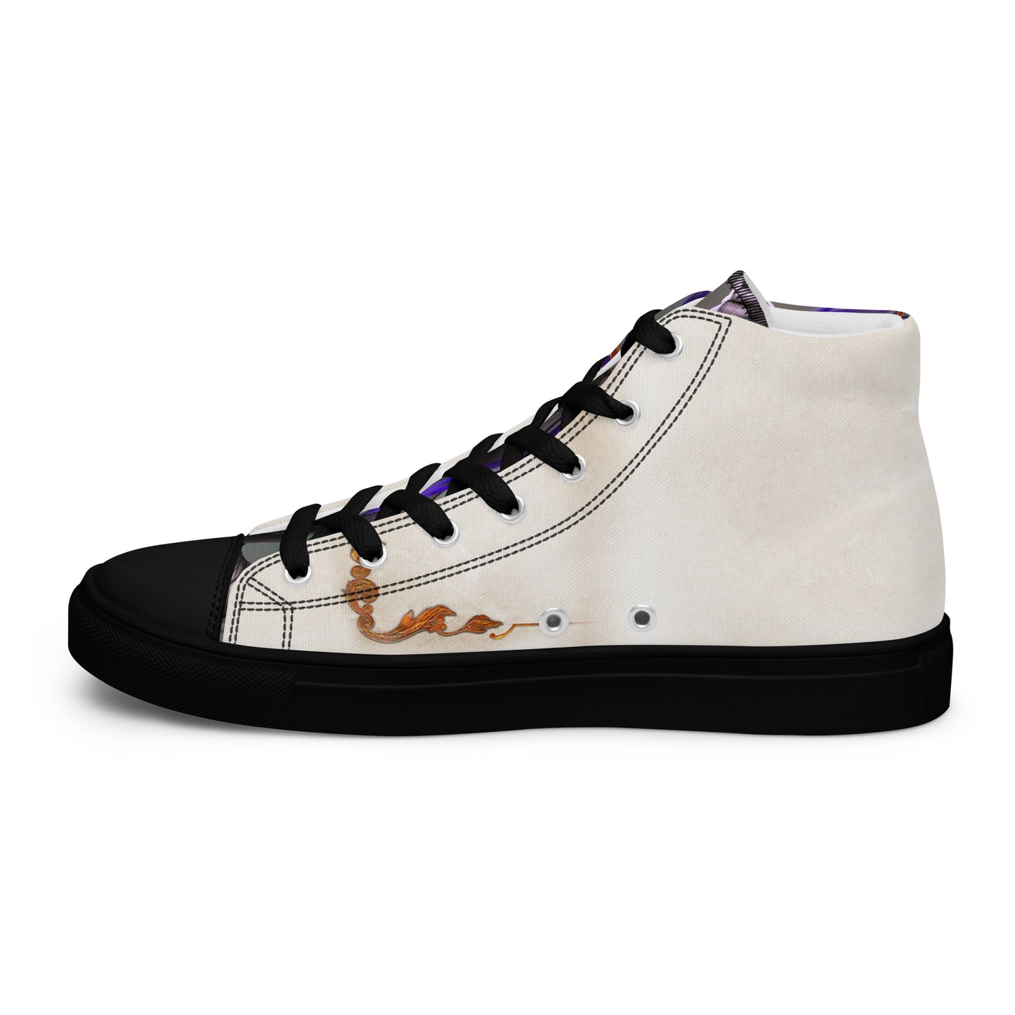 Men’s High Top Canvas Shoes “Stone Snakes"