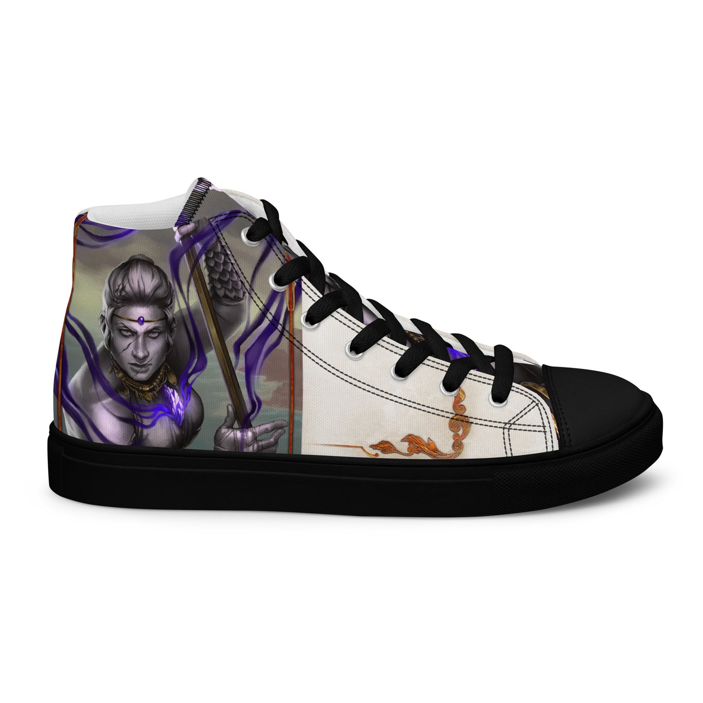 Men’s High Top Canvas Shoes “Stone Snakes"