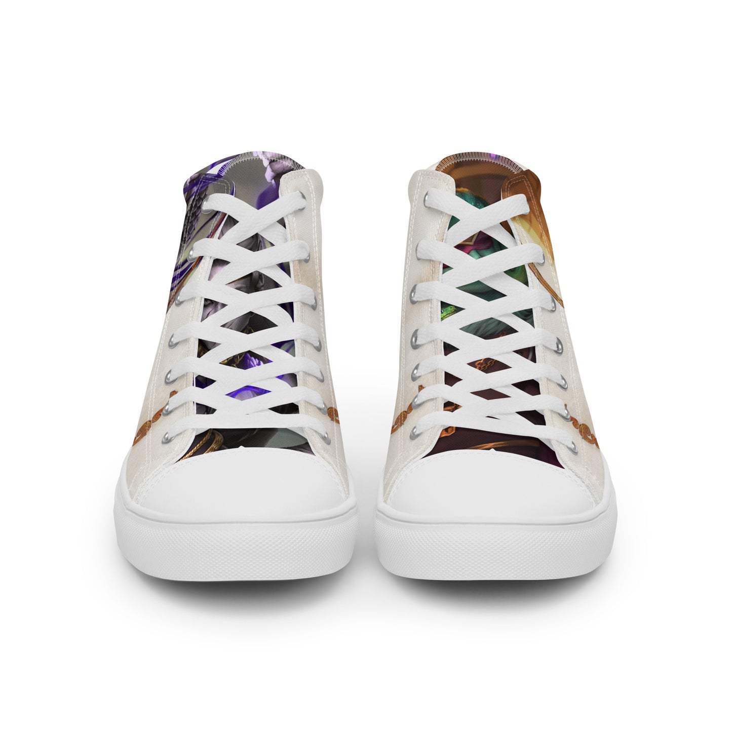 Men’s High Top Canvas Shoes “Stone Snakes"