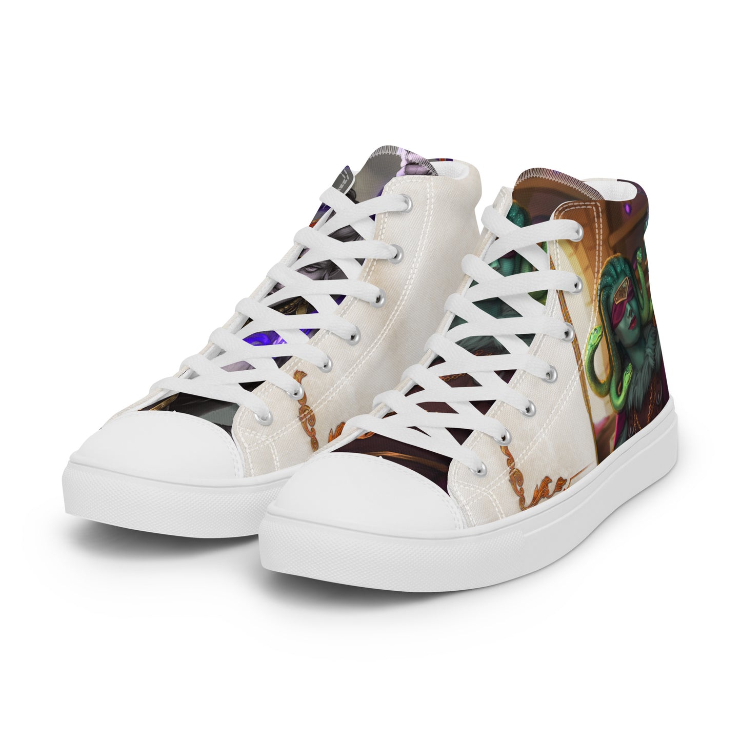 Men’s High Top Canvas Shoes “Stone Snakes"