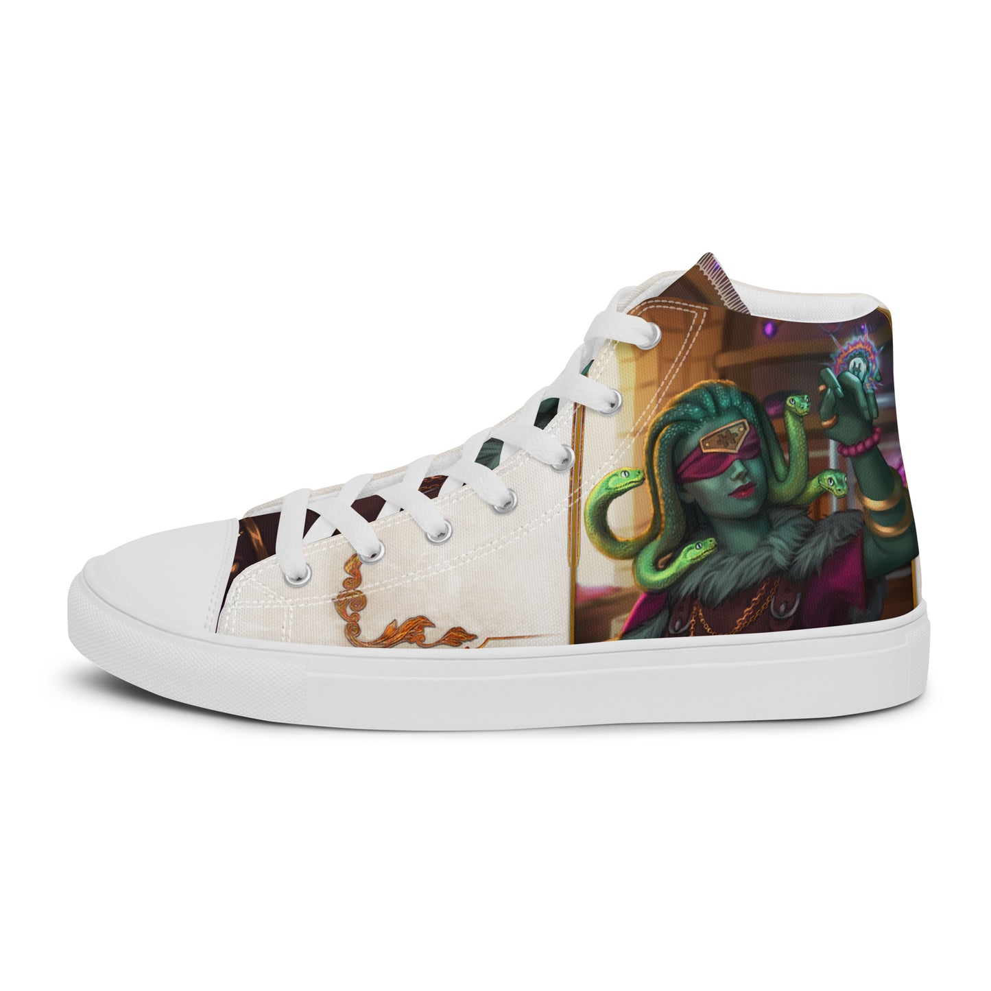 Men’s High Top Canvas Shoes “Stone Snakes"