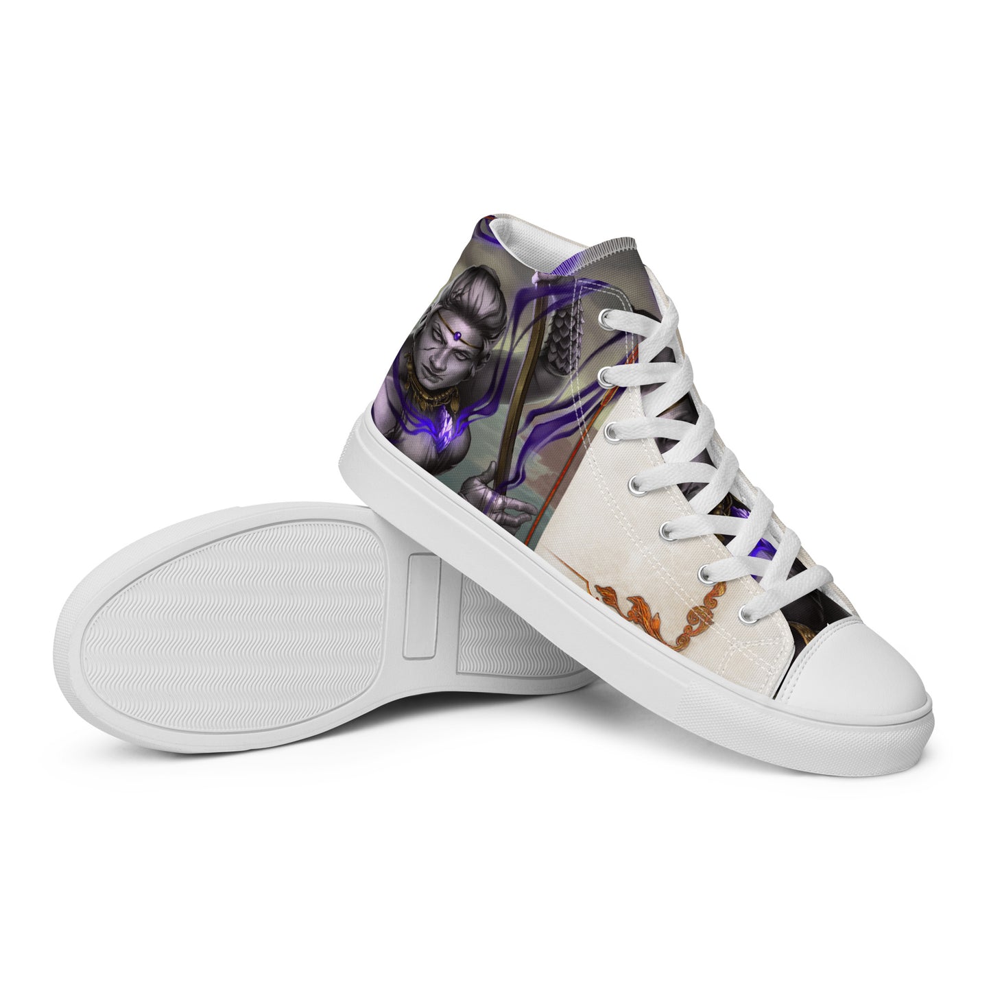 Men’s High Top Canvas Shoes “Stone Snakes"