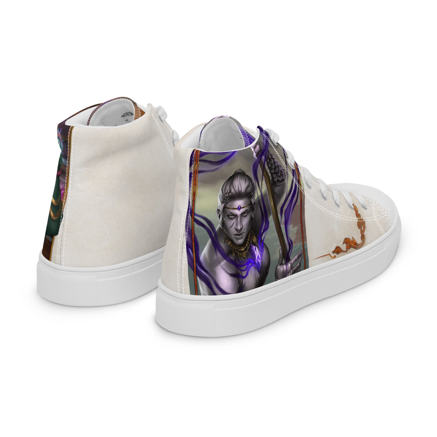 Men’s High Top Canvas Shoes “Stone Snakes"