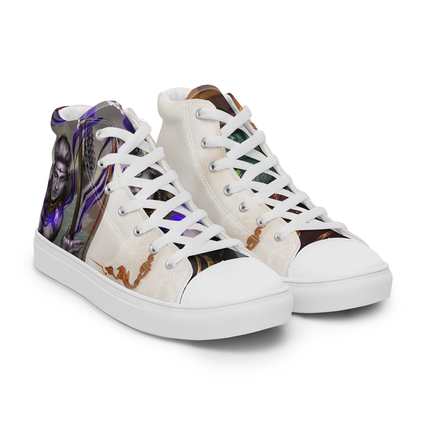 Men’s High Top Canvas Shoes “Stone Snakes"