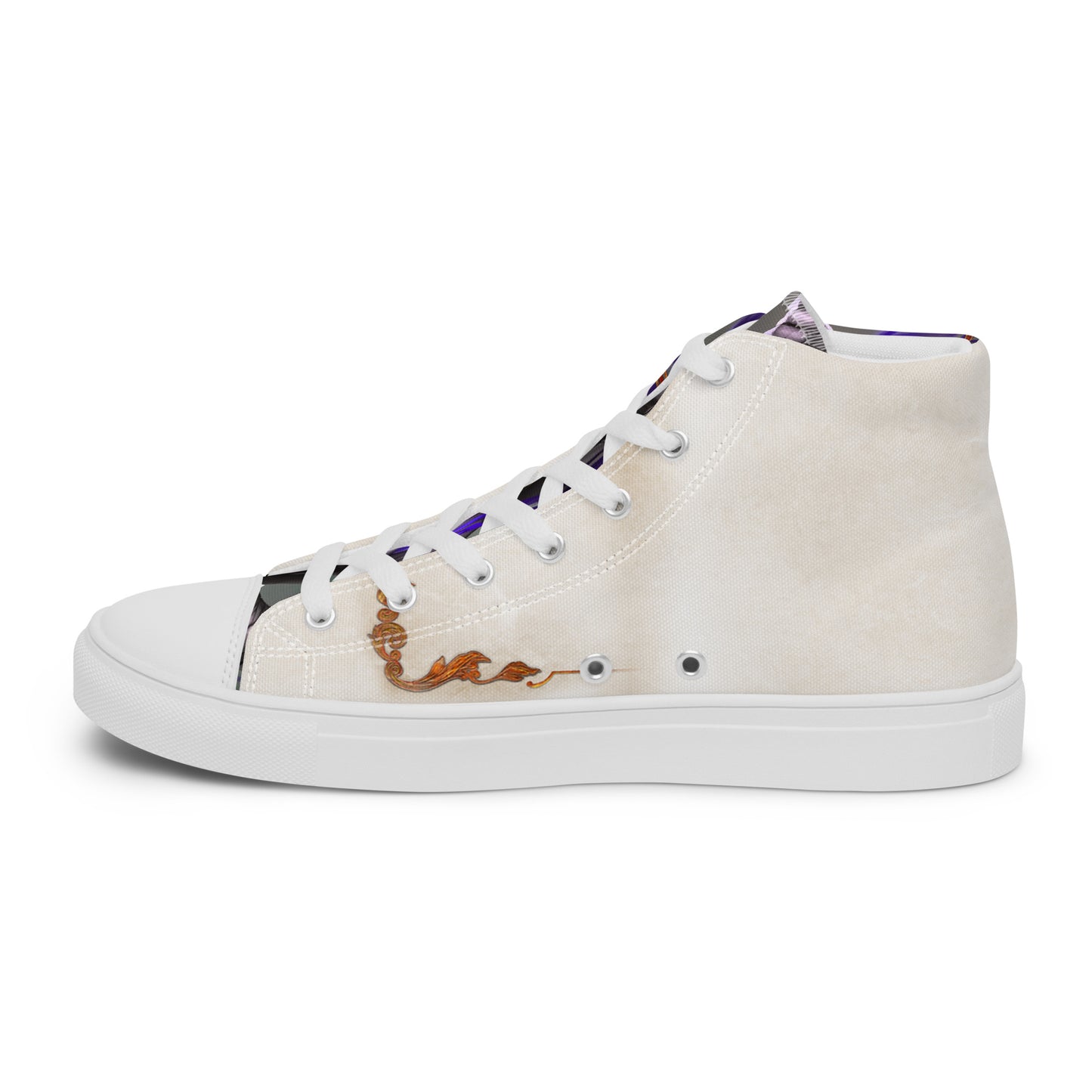 Men’s High Top Canvas Shoes “Stone Snakes"