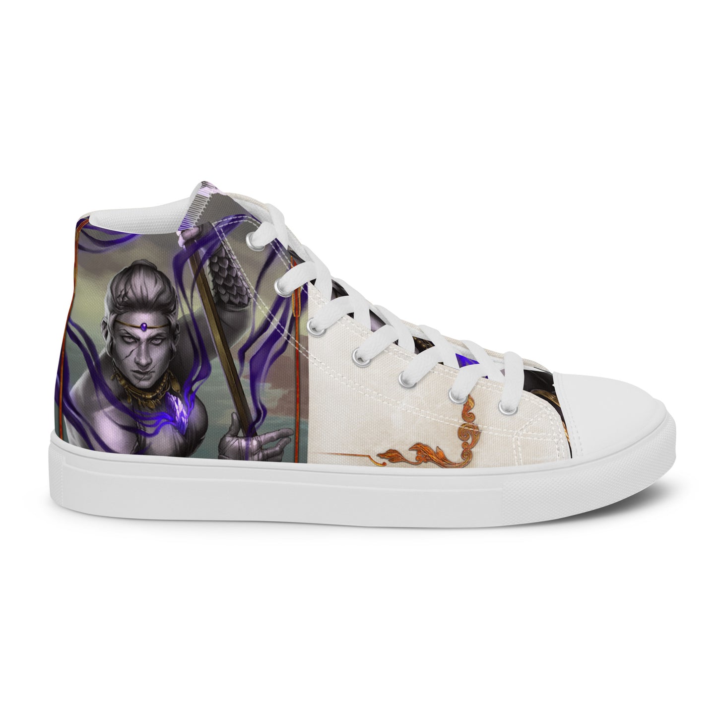 Men’s High Top Canvas Shoes “Stone Snakes"