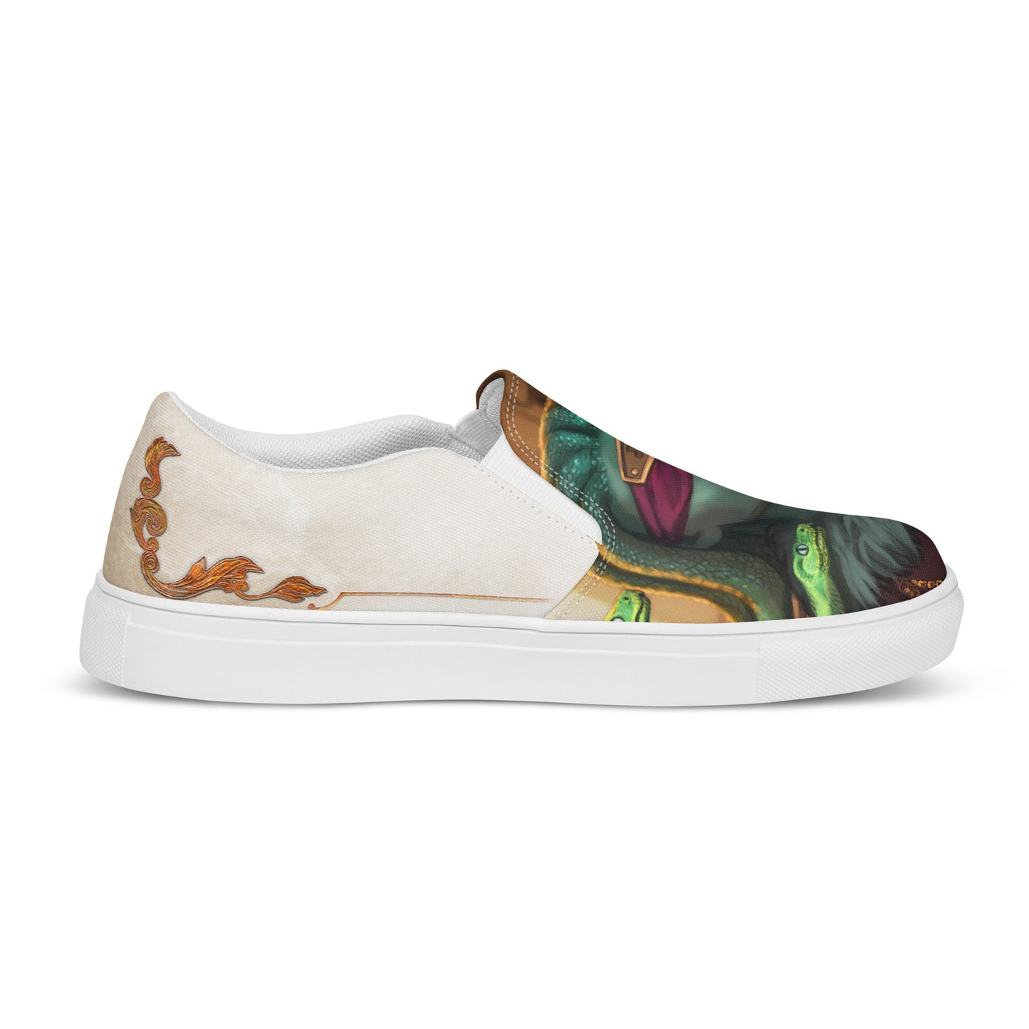 Men’s Slip-On Canvas Shoes “Stone Snakes"