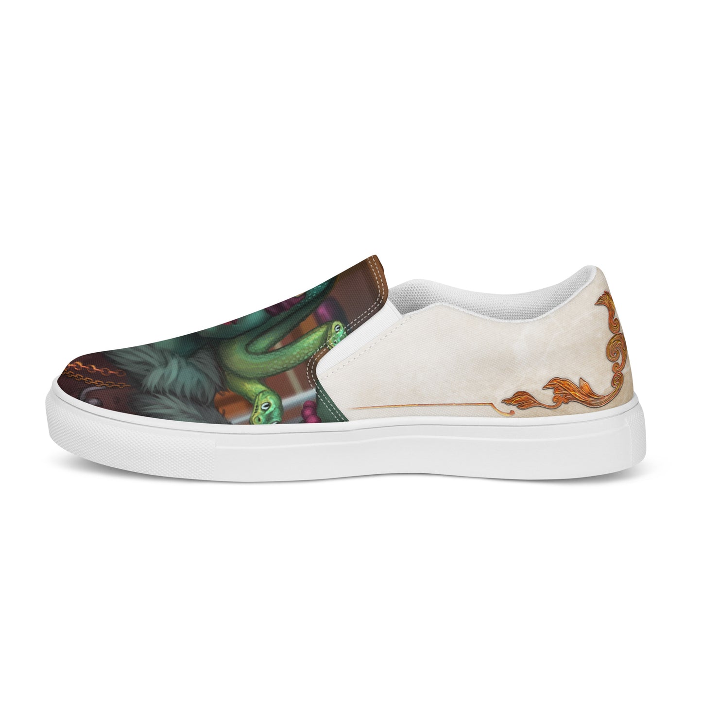 Men’s Slip-On Canvas Shoes “Stone Snakes"