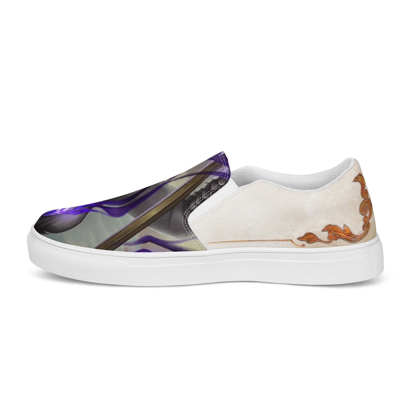 Men’s Slip-On Canvas Shoes “Stone Snakes"