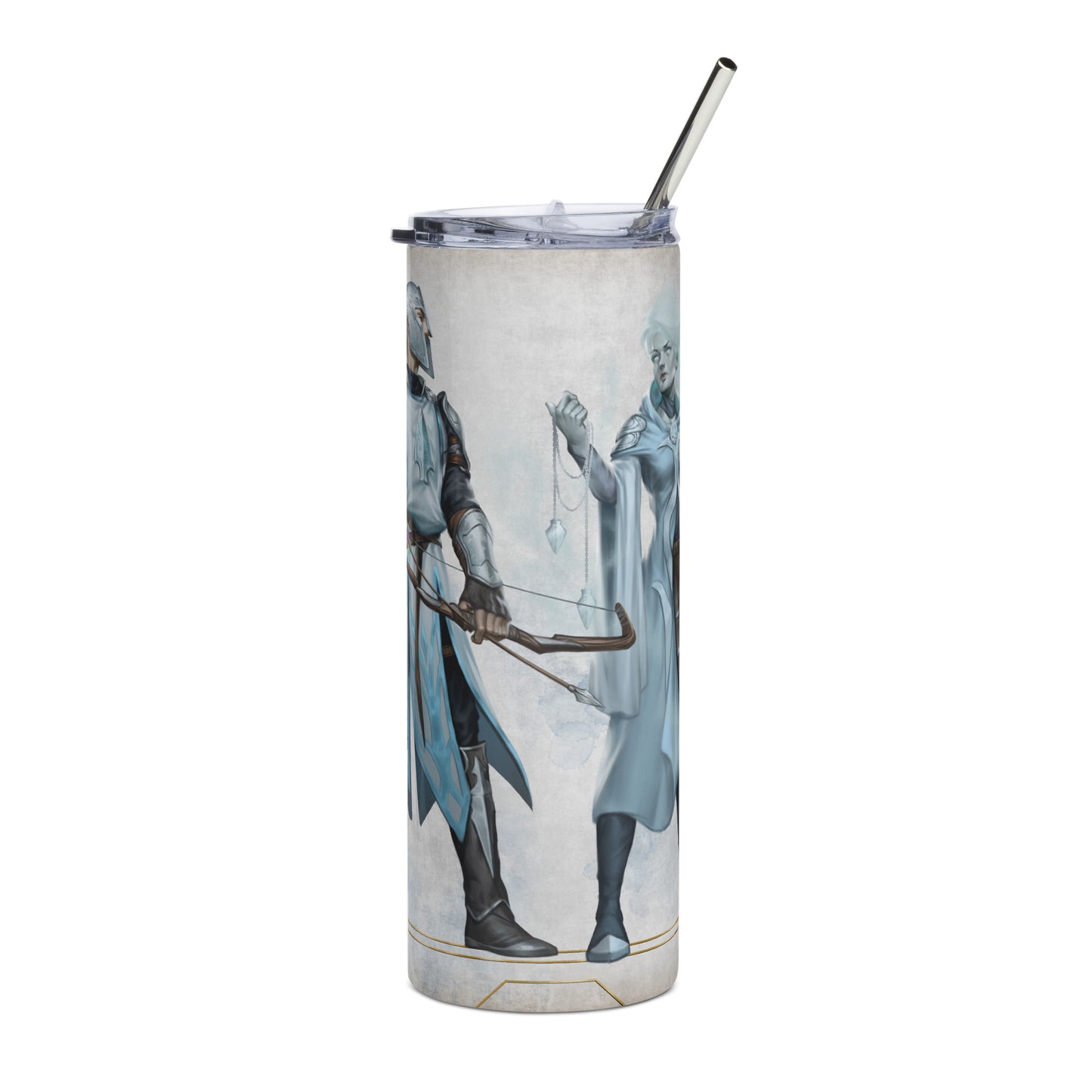 Stainless Steel Tumbler "Silver Flame"