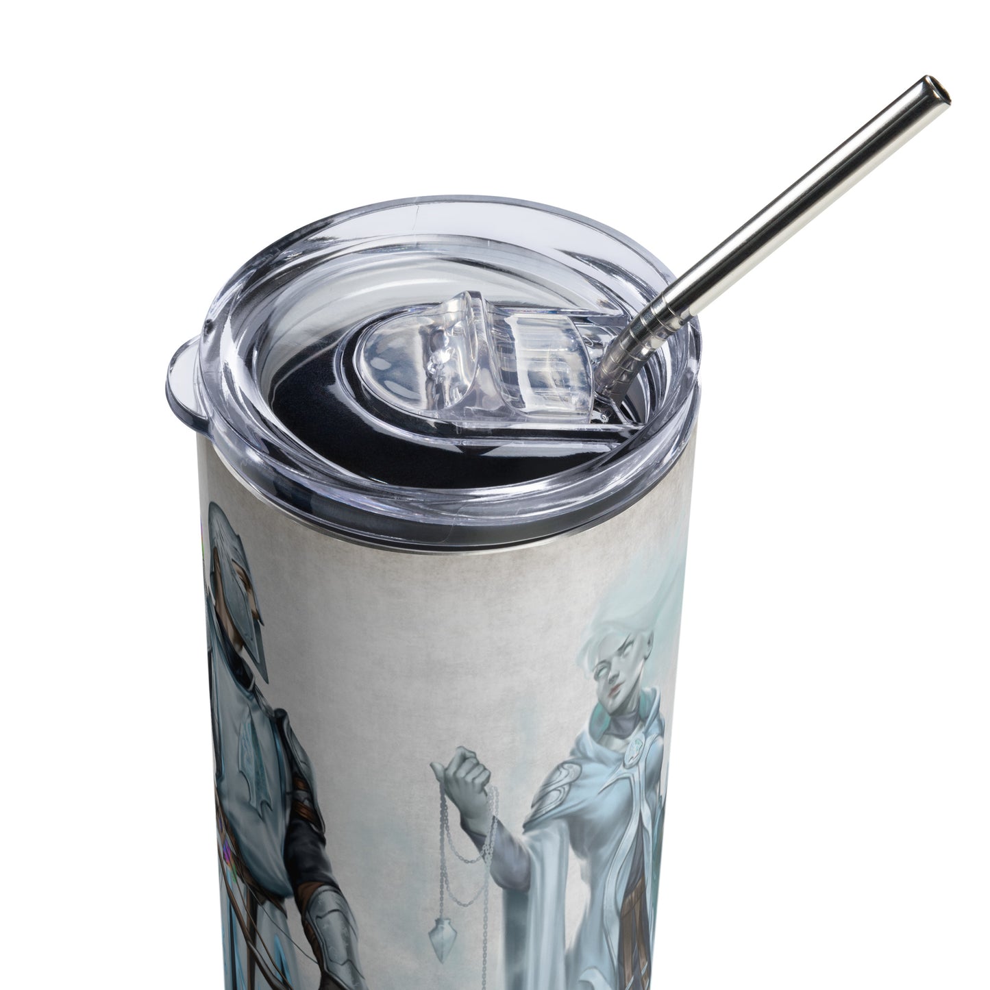 Stainless Steel Tumbler "Silver Flame"