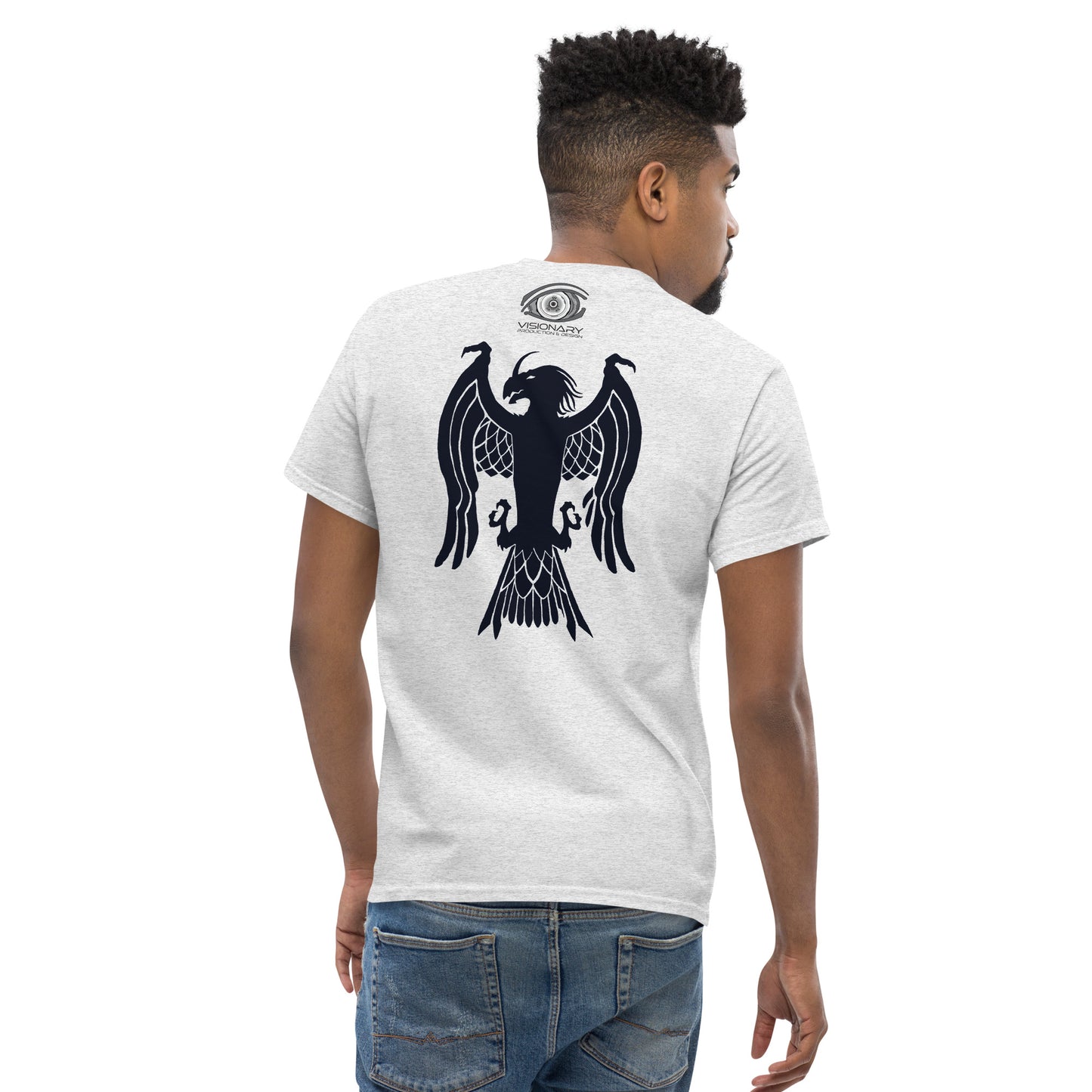 Men’s Classic Tee “Dragon Hawk” Adventurers Front/Crest Back