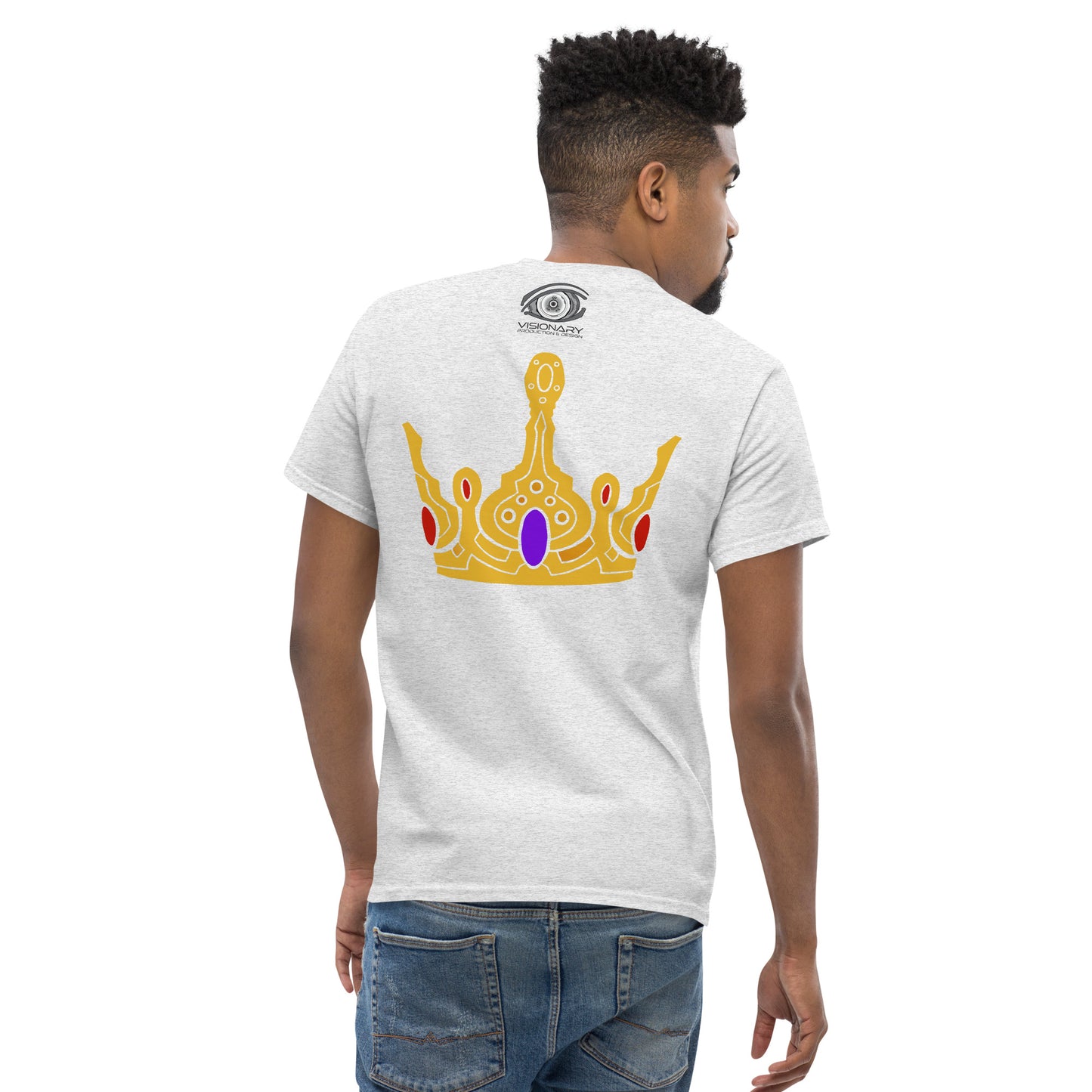 Men’s Classic Tee “Gold Crown” Adventurers Front/Crest Back