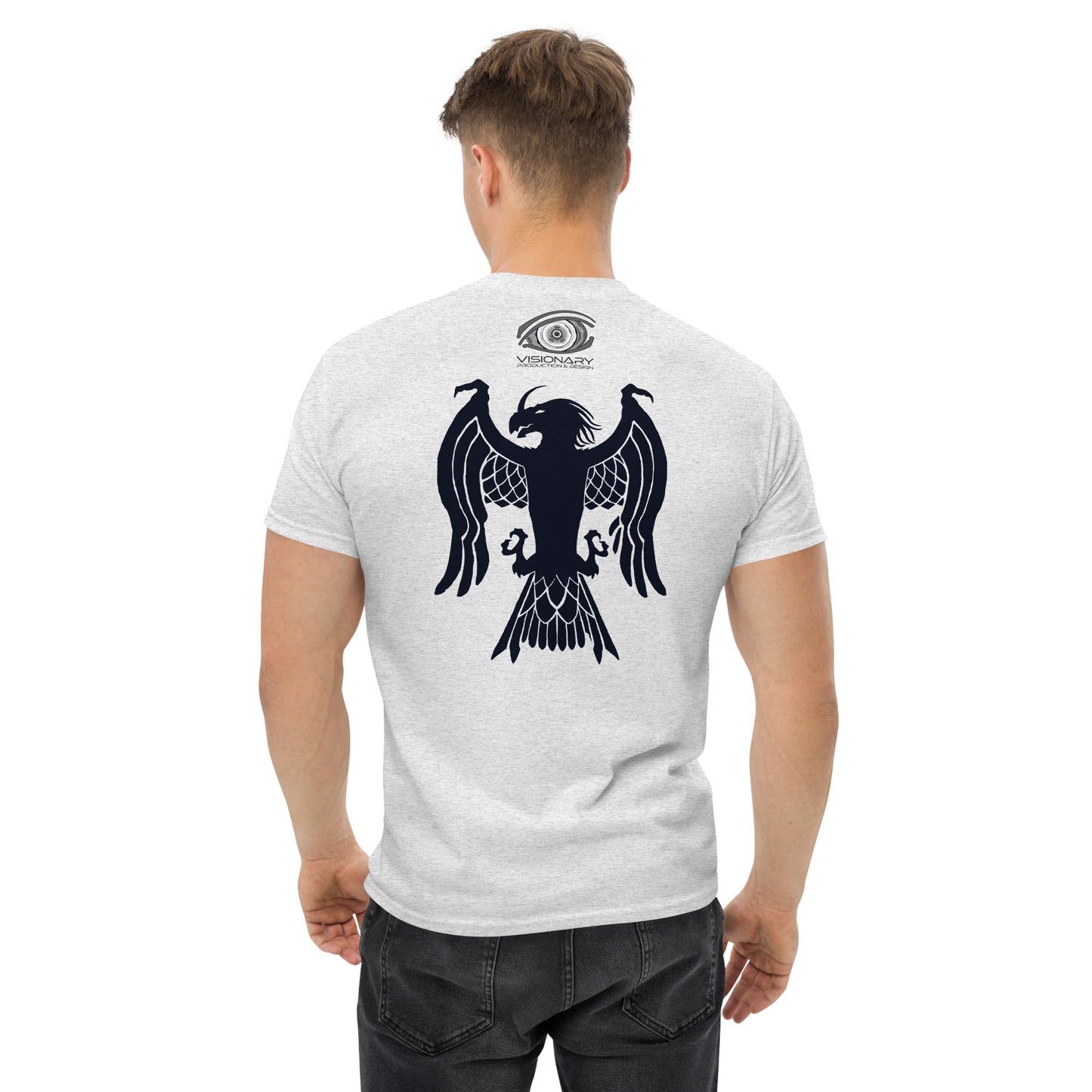 Men’s Classic Tee “Dragon Hawk” Adventurers Front/Crest Back