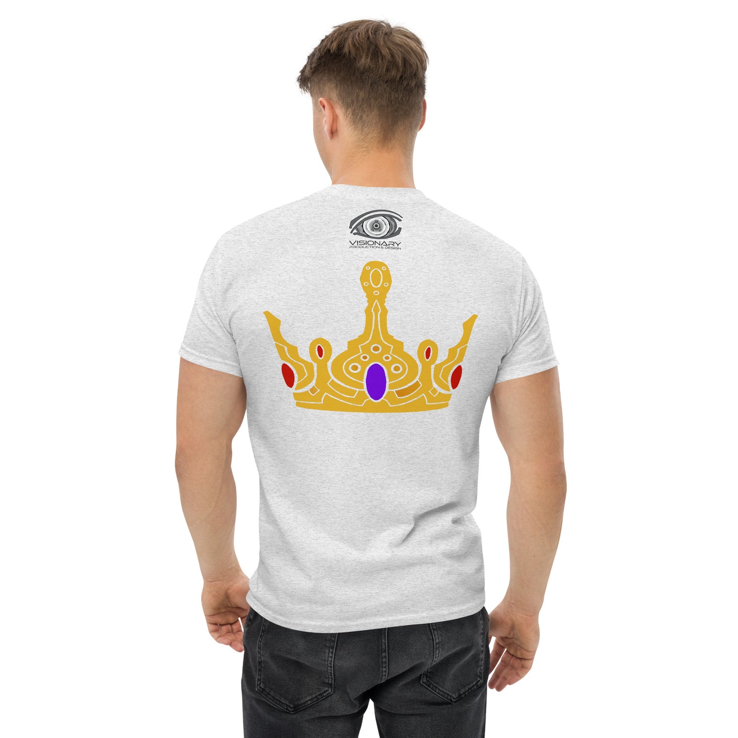 Men’s Classic Tee “Gold Crown” Adventurers Front/Crest Back