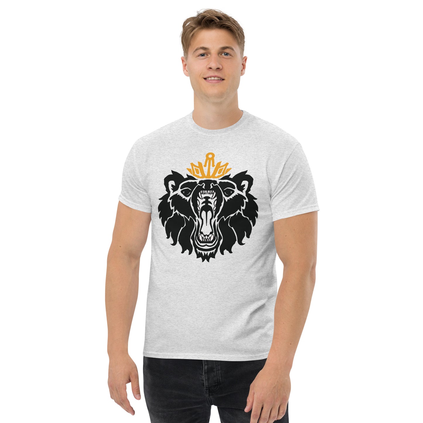 Men's Classic Tee “Royal Bear” Crest Front/Adventurers Back