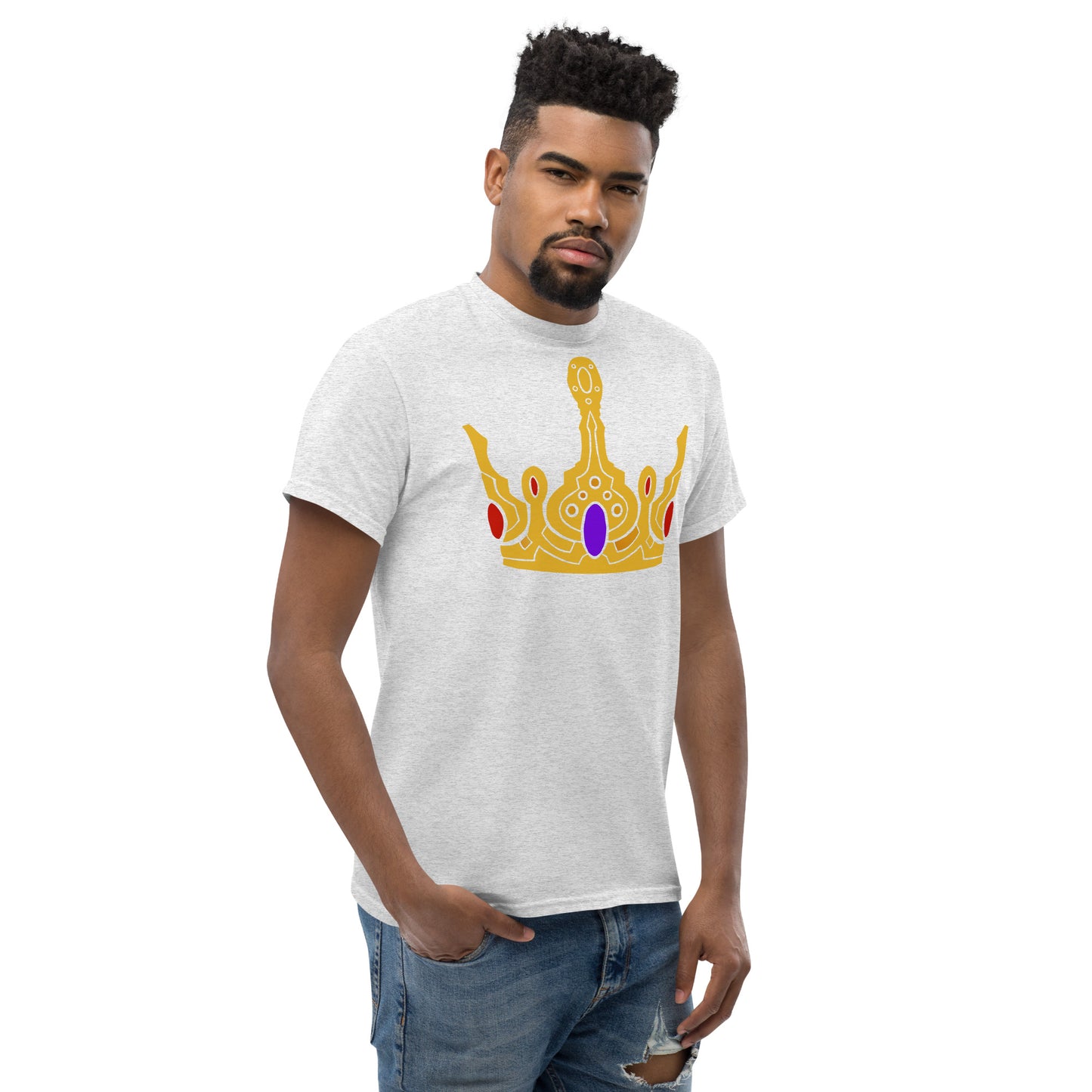 Men’s Classic Tee “Gold Crown” Crest Front/Adventurers Back