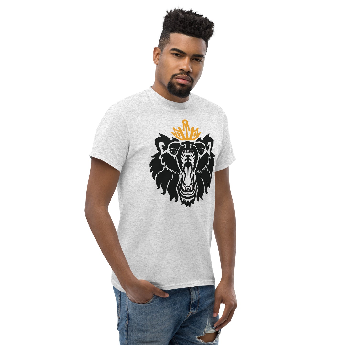 Men's Classic Tee “Royal Bear” Crest Front/Adventurers Back