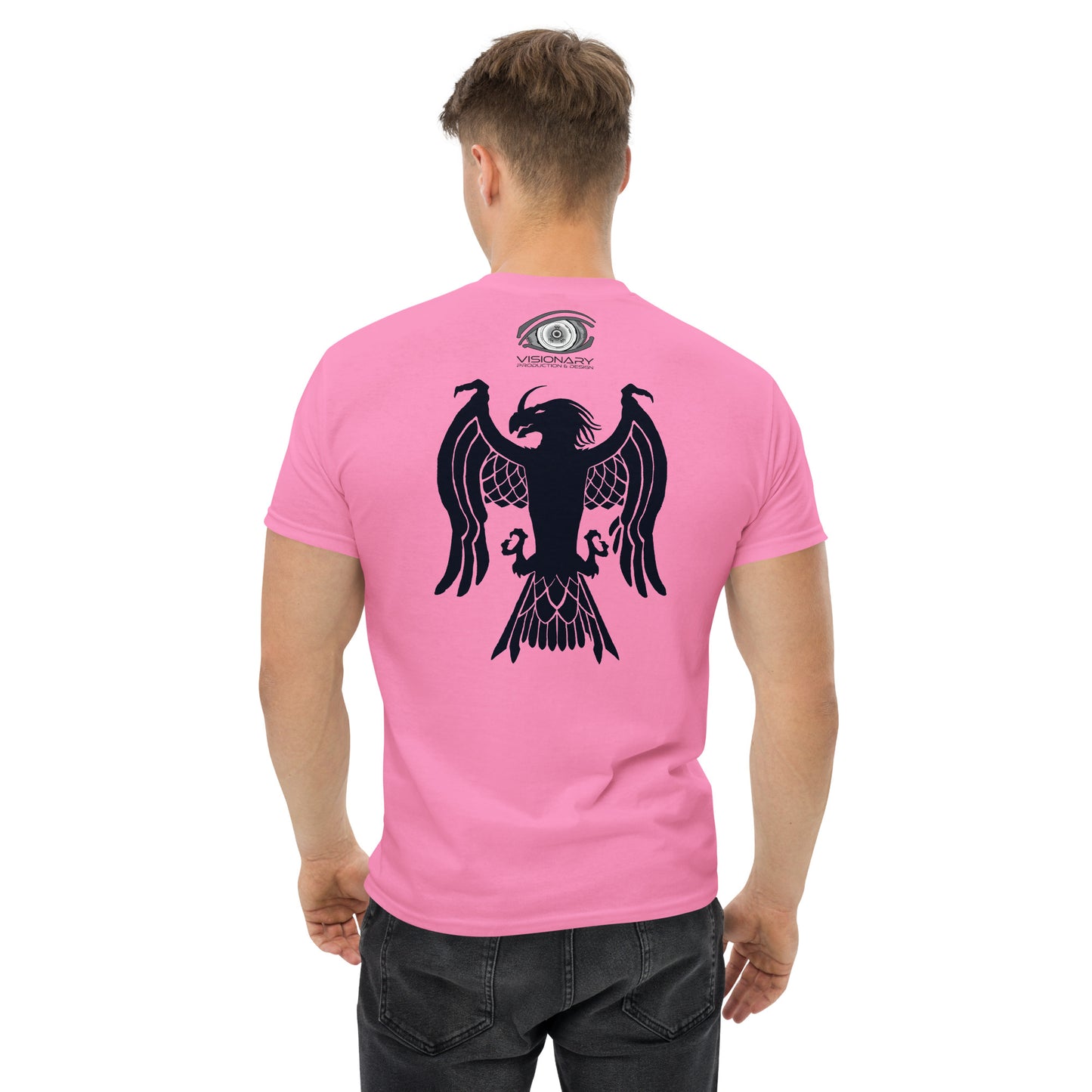 Men’s Classic Tee “Dragon Hawk” Adventurers Front/Crest Back