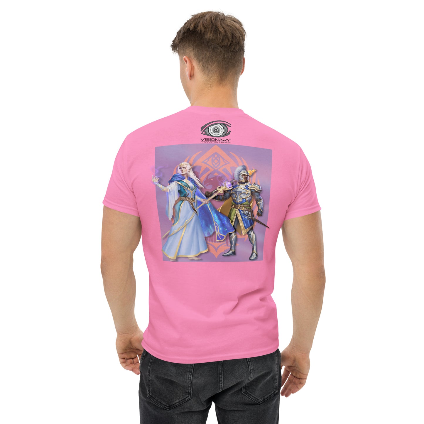 Men’s Classic Tee “Dragon Hawk” Crest Front/Adventurers Back