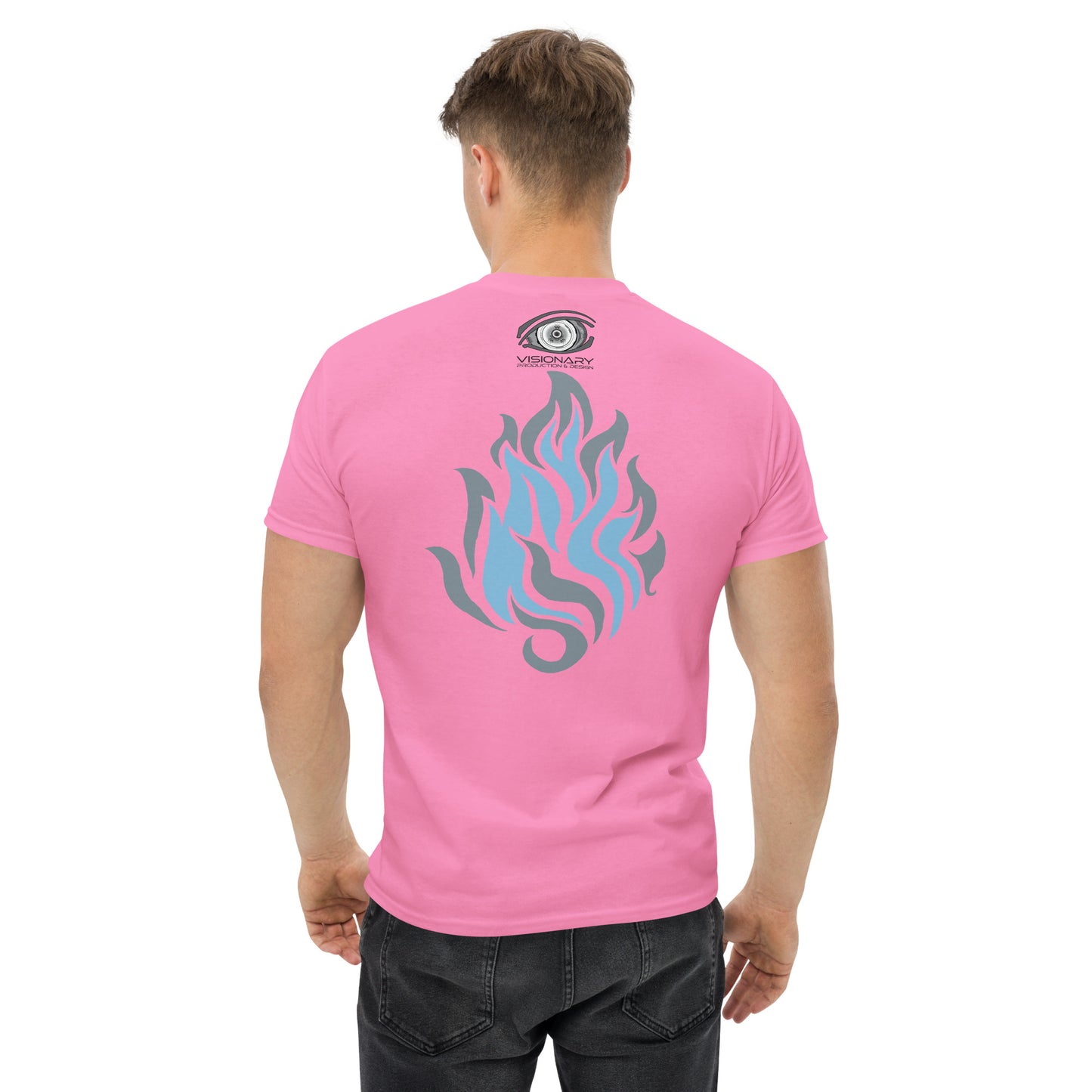 Men’s Classic Tee “Silver Flame” Adventurers Front/Crest Back