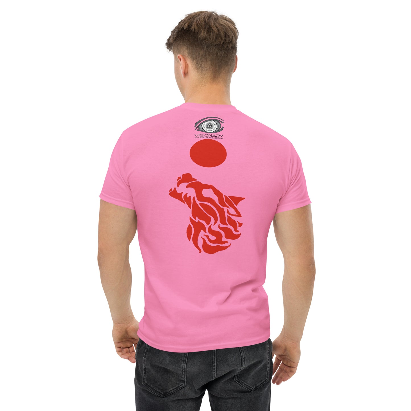 Men’s Classic Tee "Red Wolf” Adventurers Front/Crest Back