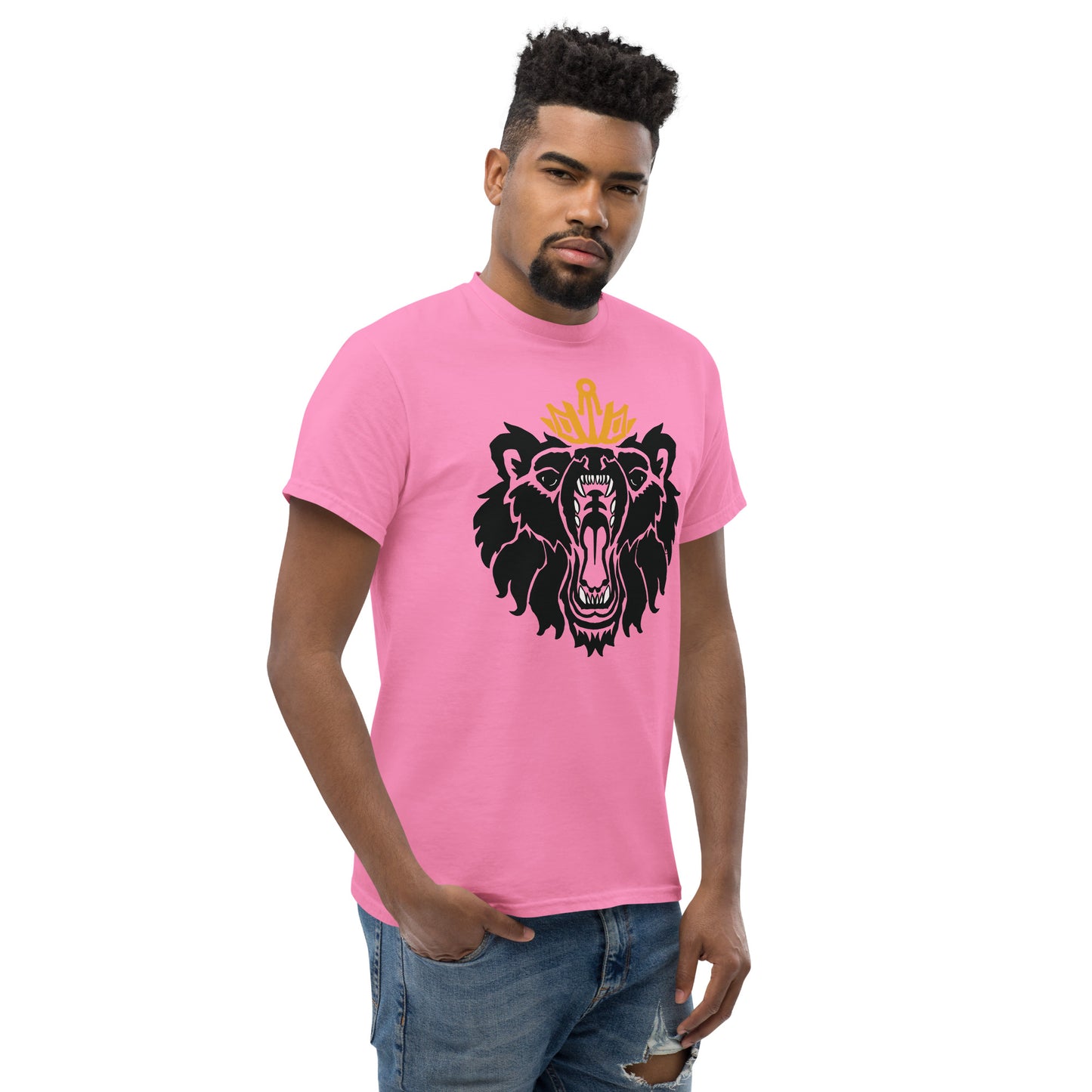 Men's Classic Tee “Royal Bear” Crest Front/Adventurers Back