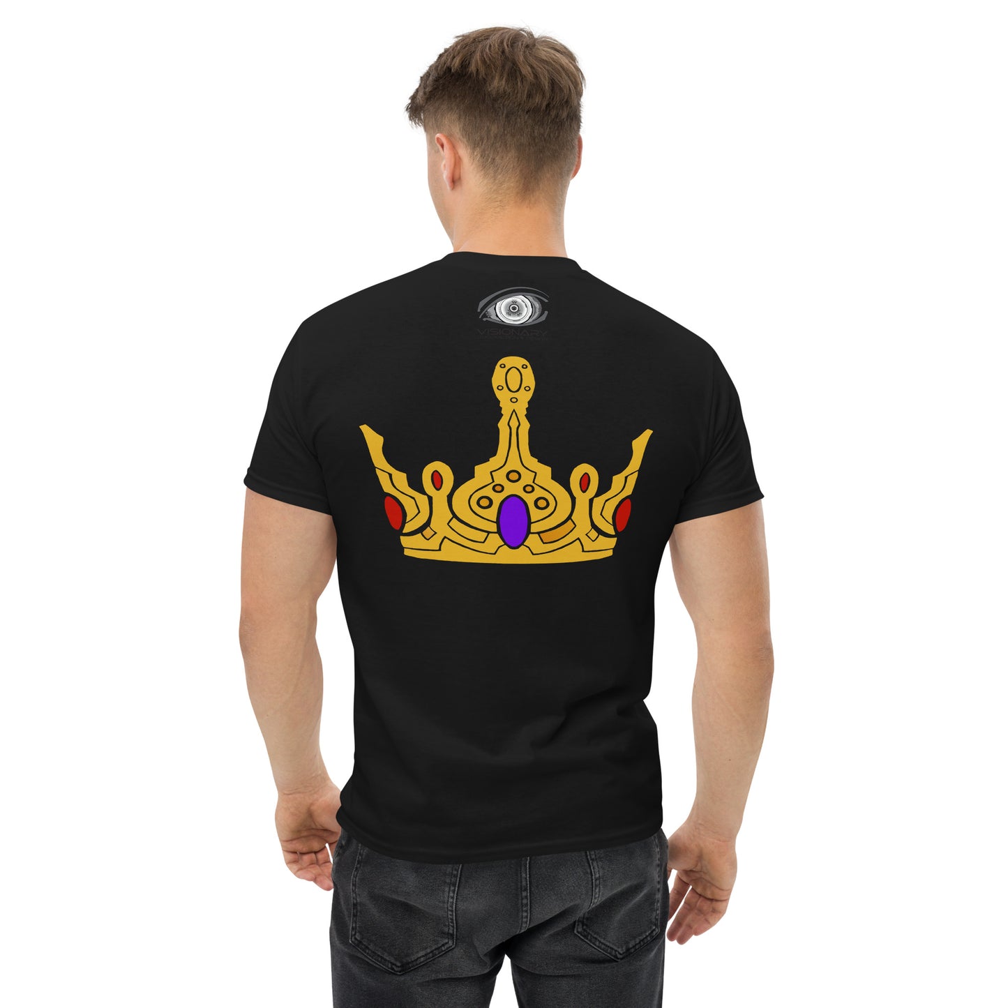 Men’s Classic Tee “Gold Crown” Adventurers Front/Crest Back