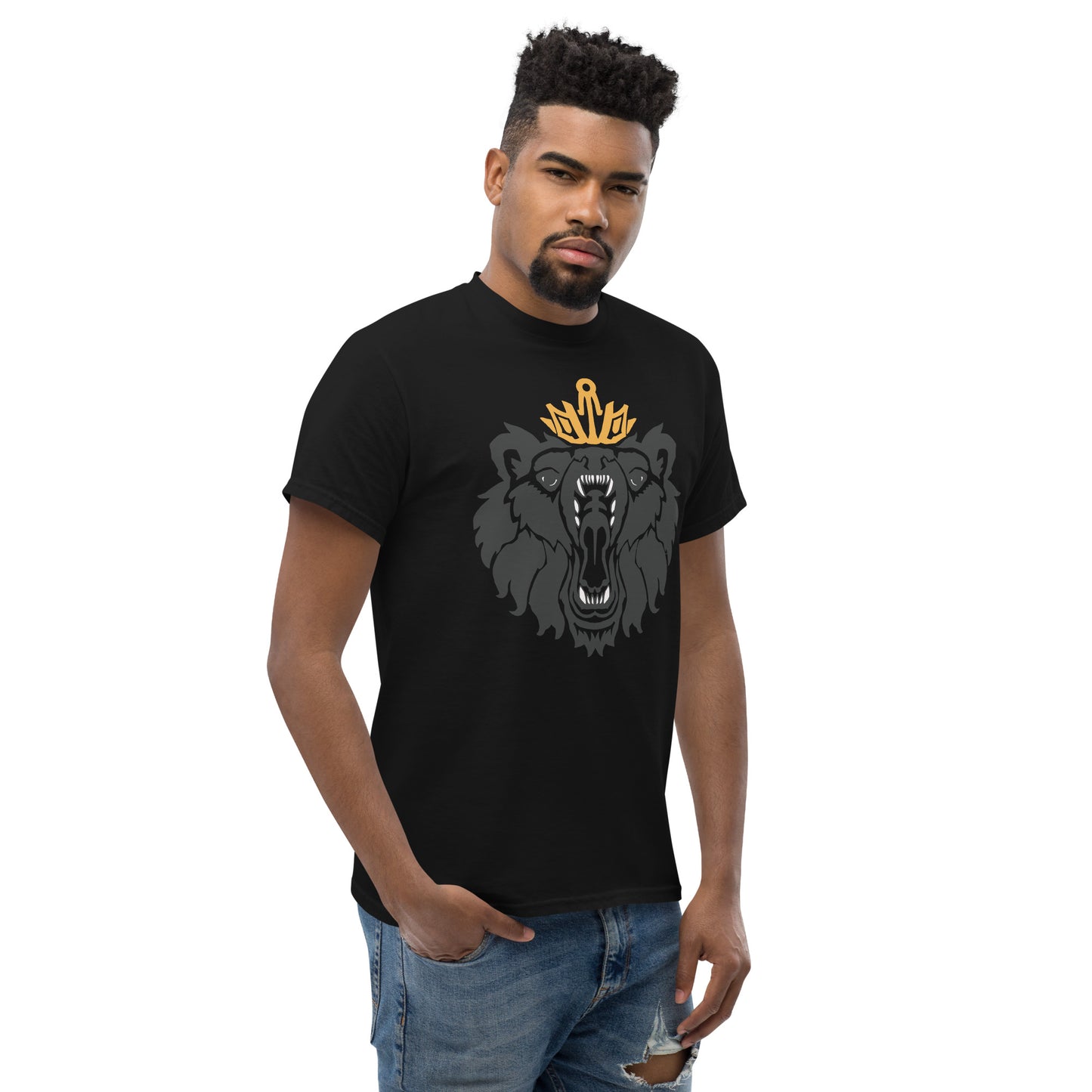 Men's Classic Tee “Royal Bear” Crest Front/Adventurers Back