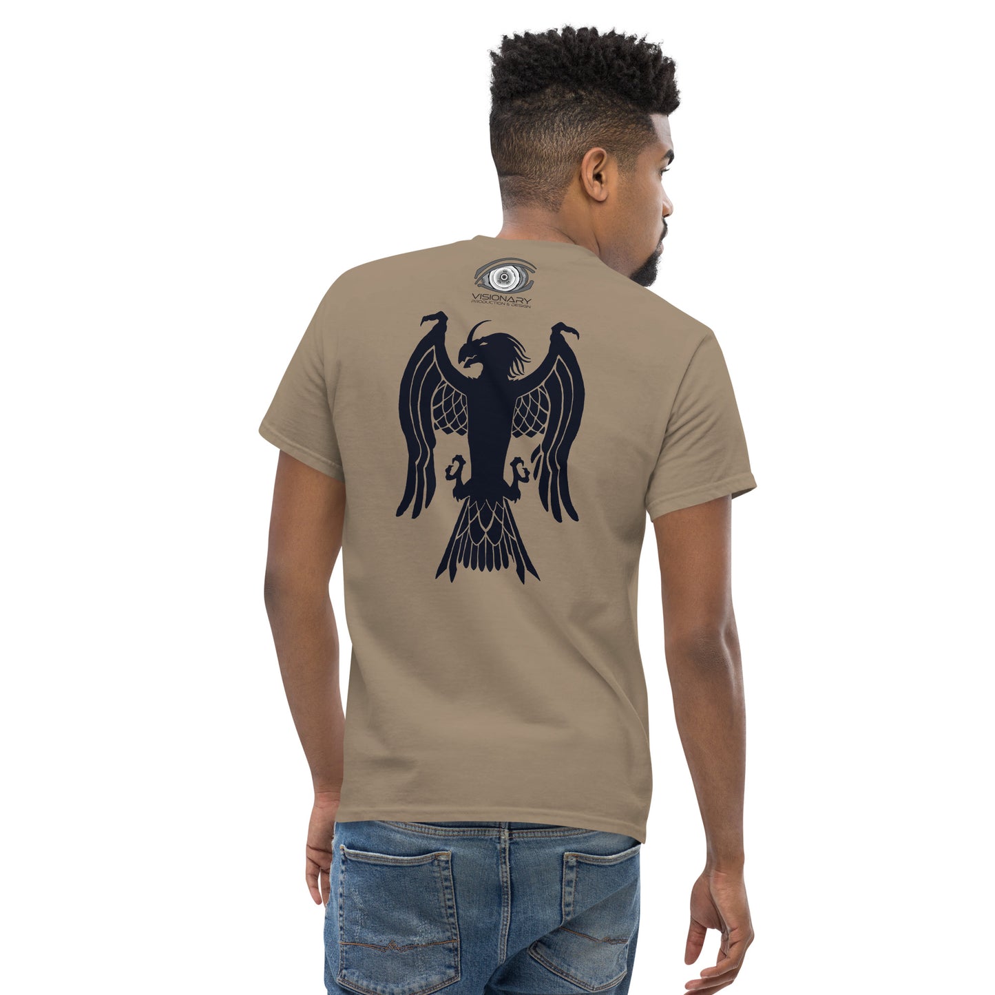 Men’s Classic Tee “Dragon Hawk” Adventurers Front/Crest Back