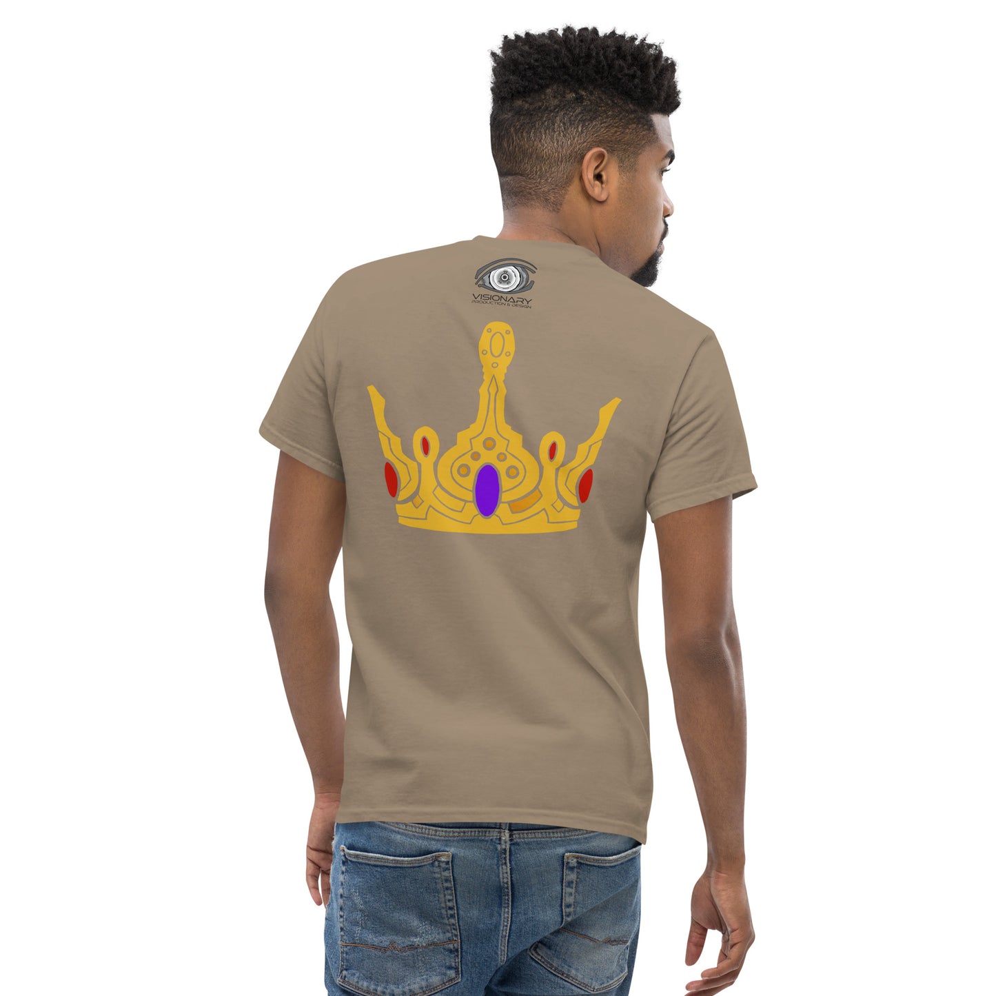 Men’s Classic Tee “Gold Crown” Adventurers Front/Crest Back