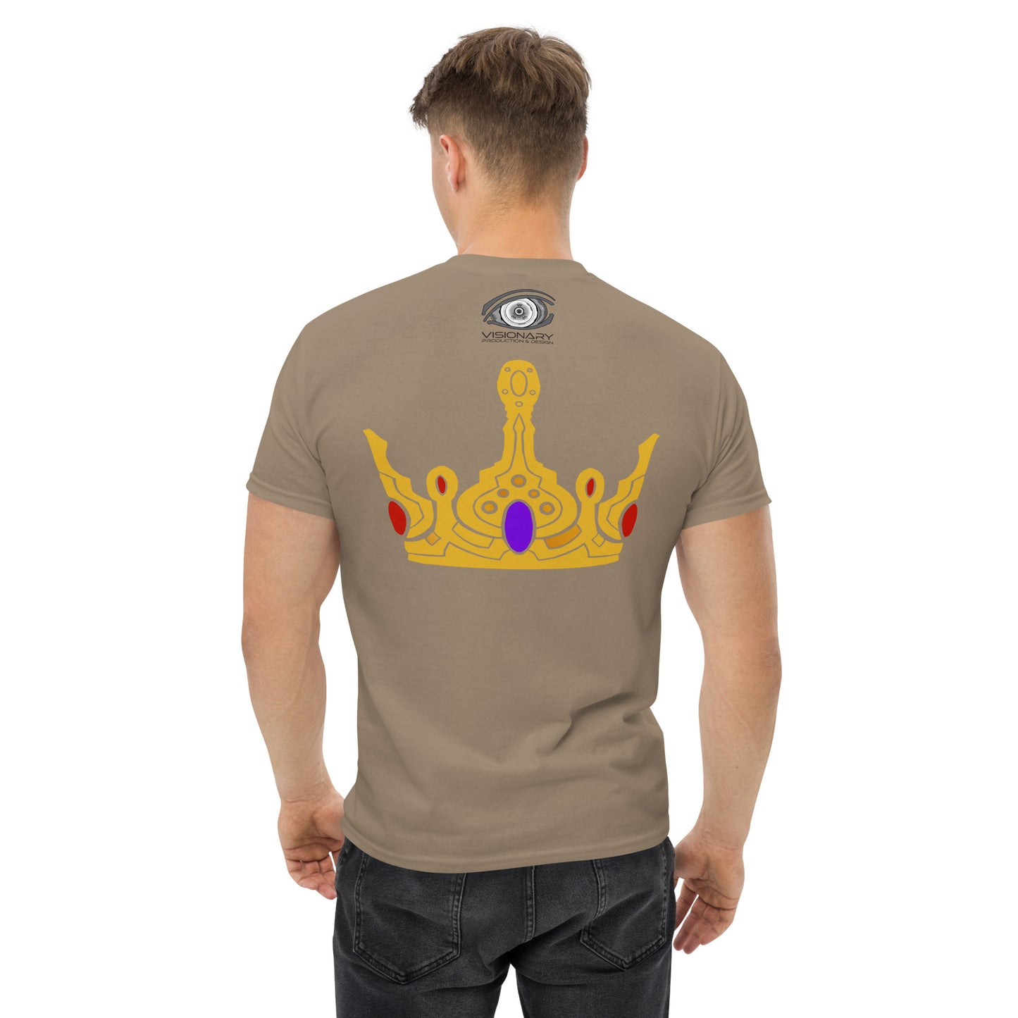 Men’s Classic Tee “Gold Crown” Adventurers Front/Crest Back