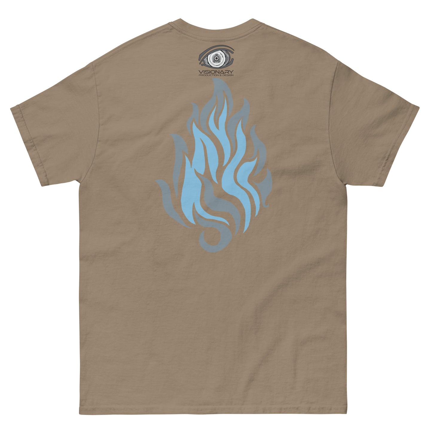 Men’s Classic Tee “Silver Flame” Adventurers Front/Crest Back