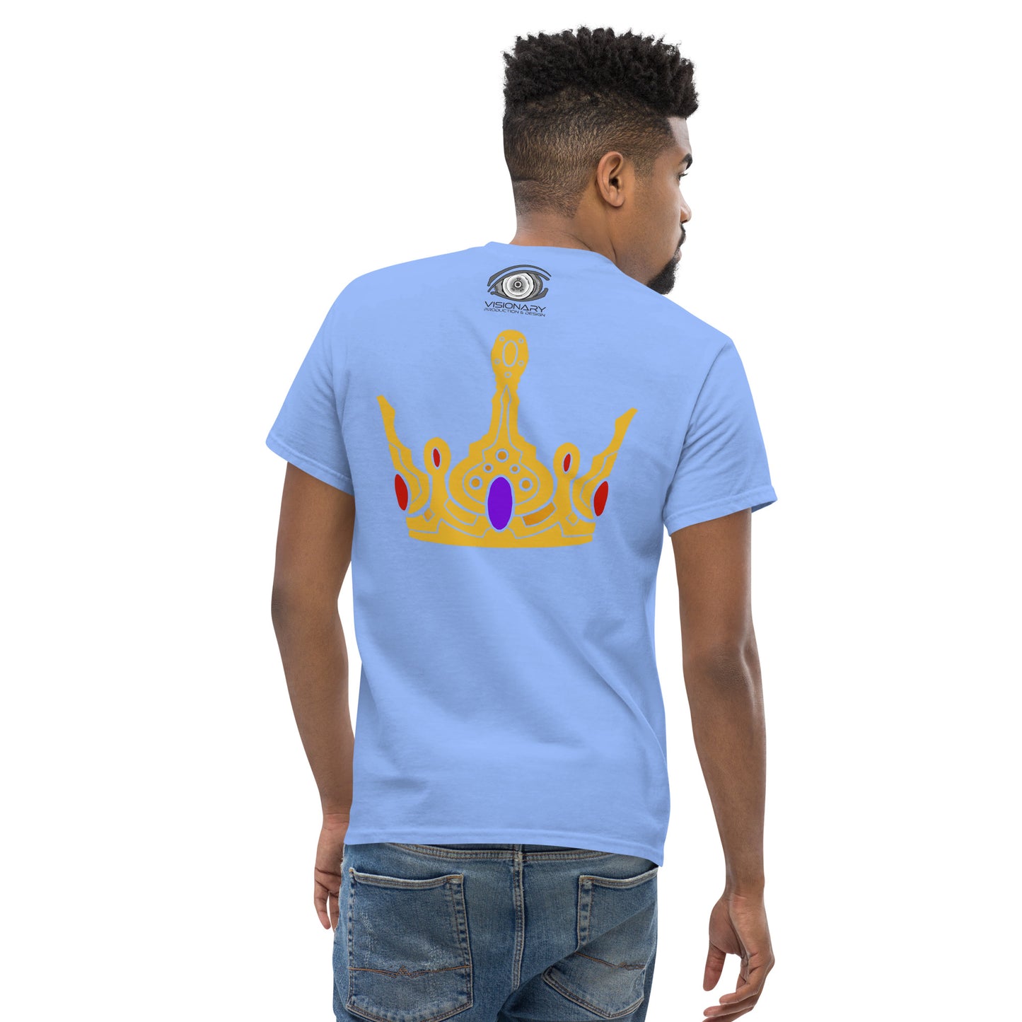 Men’s Classic Tee “Gold Crown” Adventurers Front/Crest Back