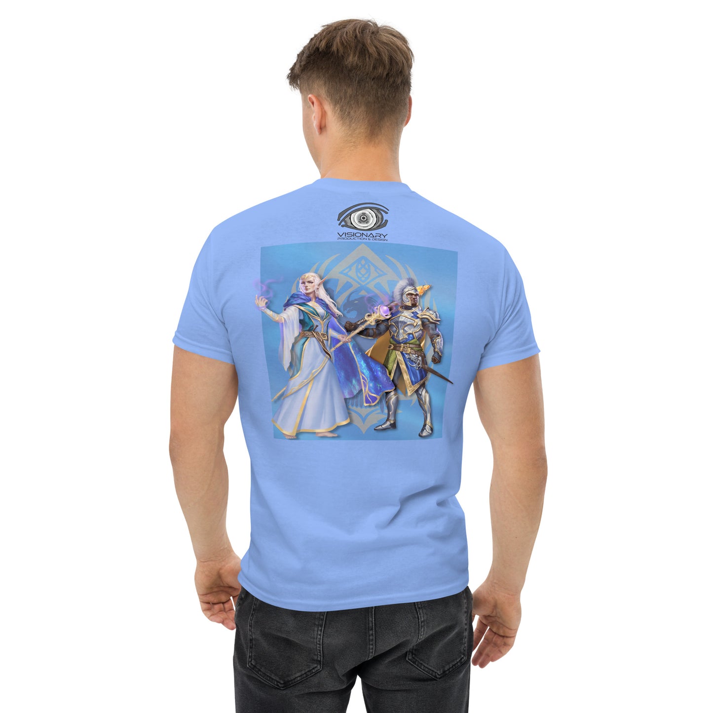 Men’s Classic Tee “Dragon Hawk” Crest Front/Adventurers Back