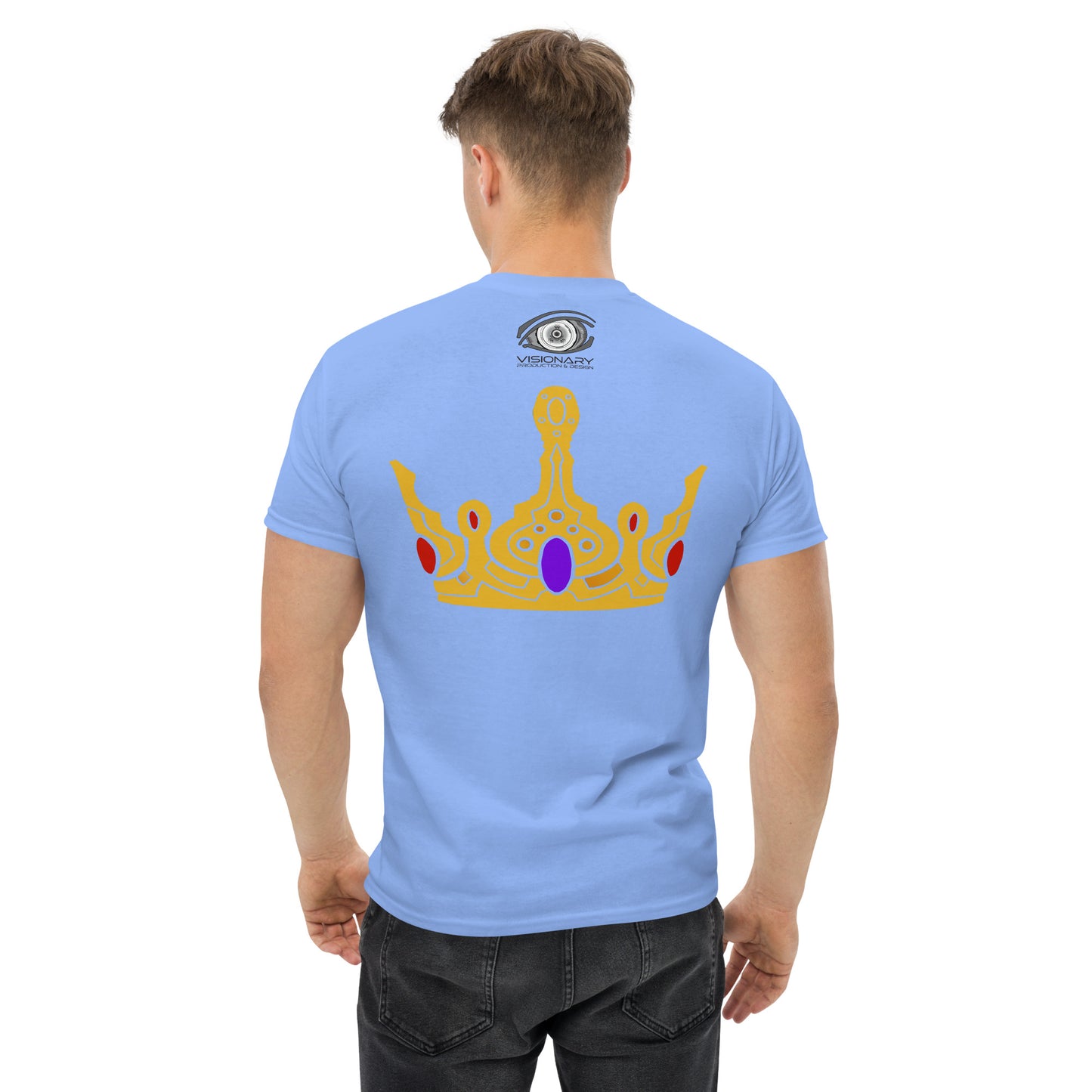 Men’s Classic Tee “Gold Crown” Adventurers Front/Crest Back