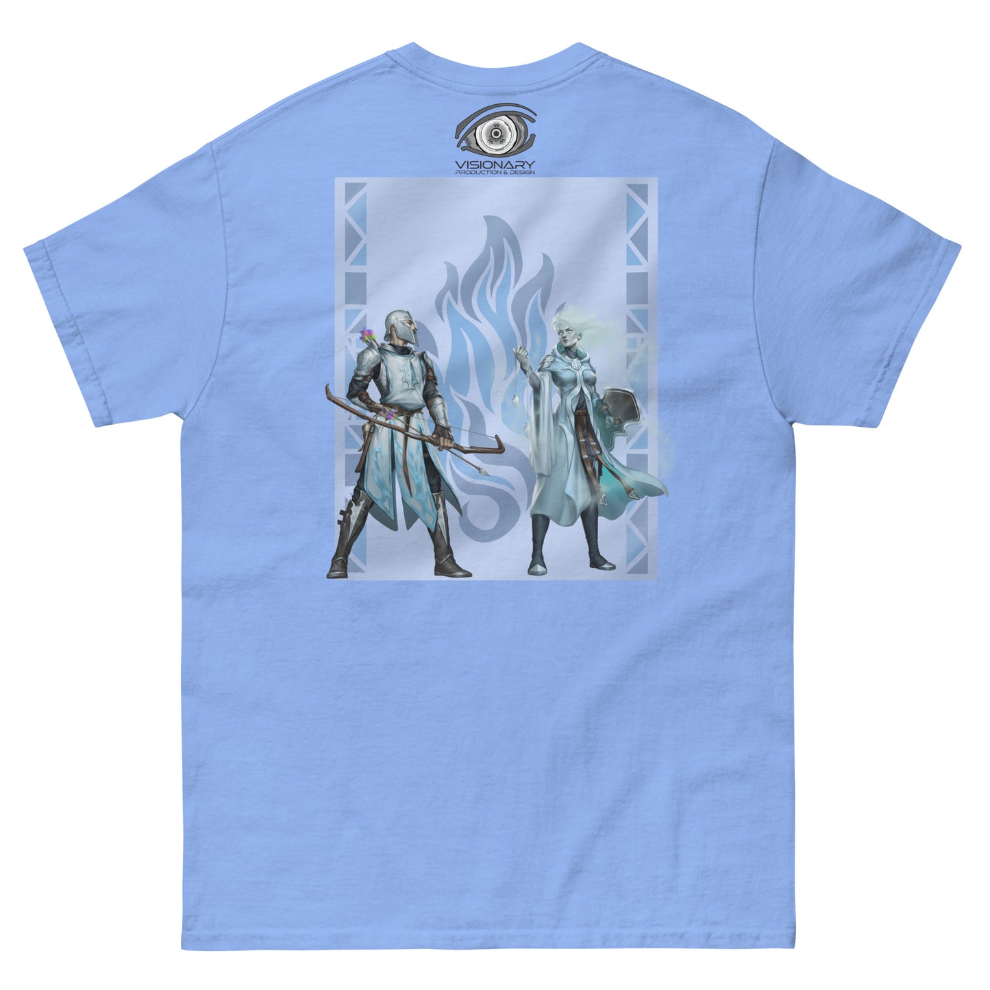 Men’s Classic Tee “Silver Flame” Crest Front/Adventurers Back